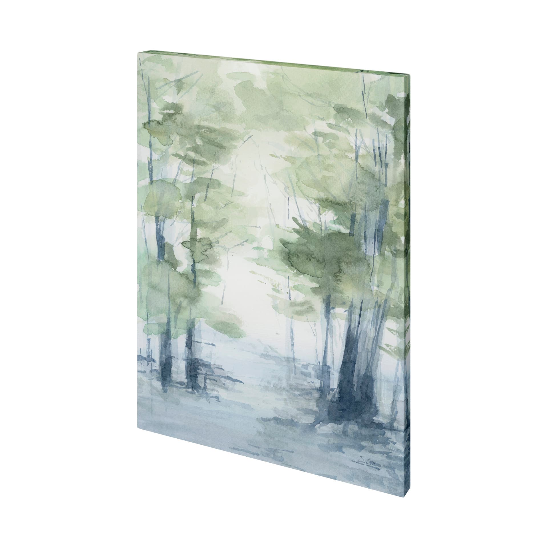 Forest Dew I by Melody Ducharme a Hand Embellished Textured Canvas — product photograph
