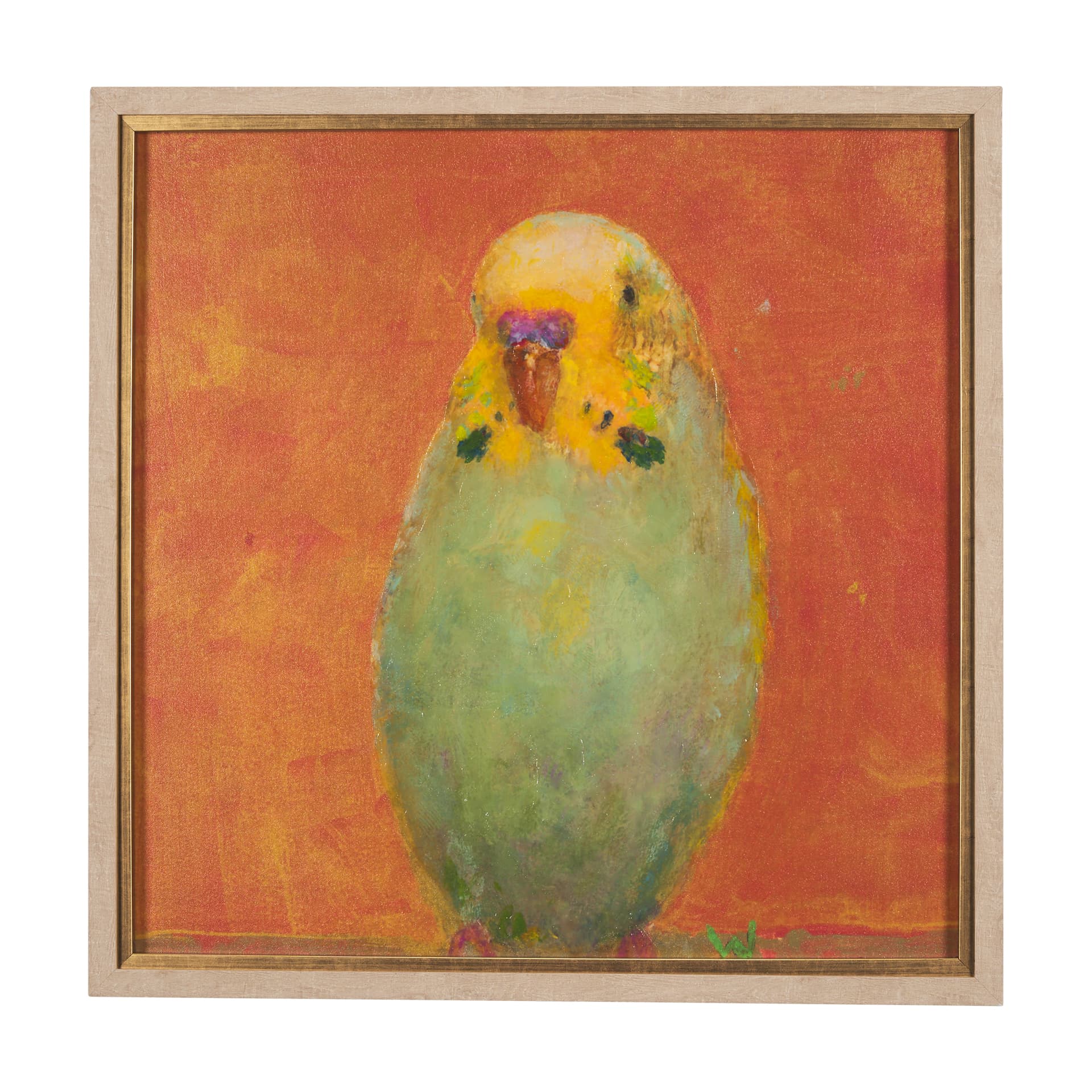 Bright Birds II by Roy Woodland a Hand Embellished Textured Framed Art Print — product photograph