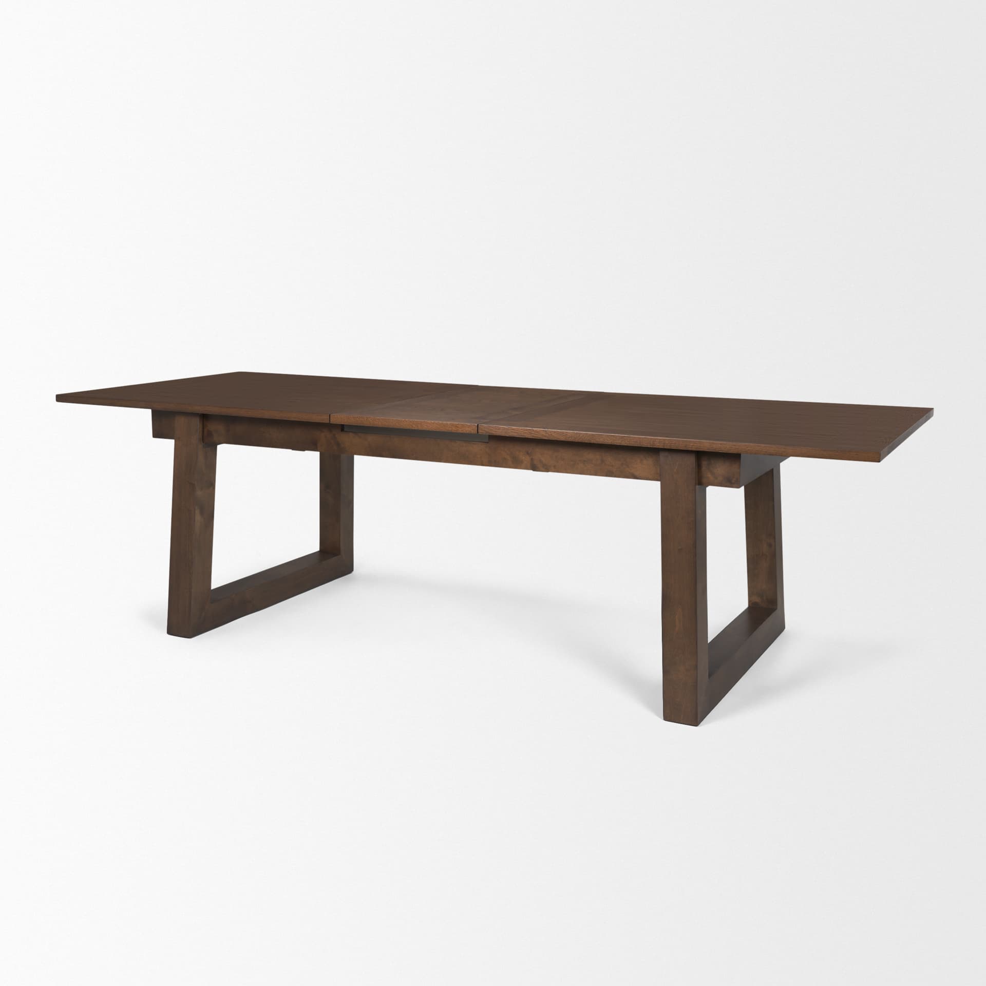 Takota 106.3"L x 39.3"W Rectangular Extendable Dining Table | Modern | Dark Brown Wood | Seats 8 — product photograph