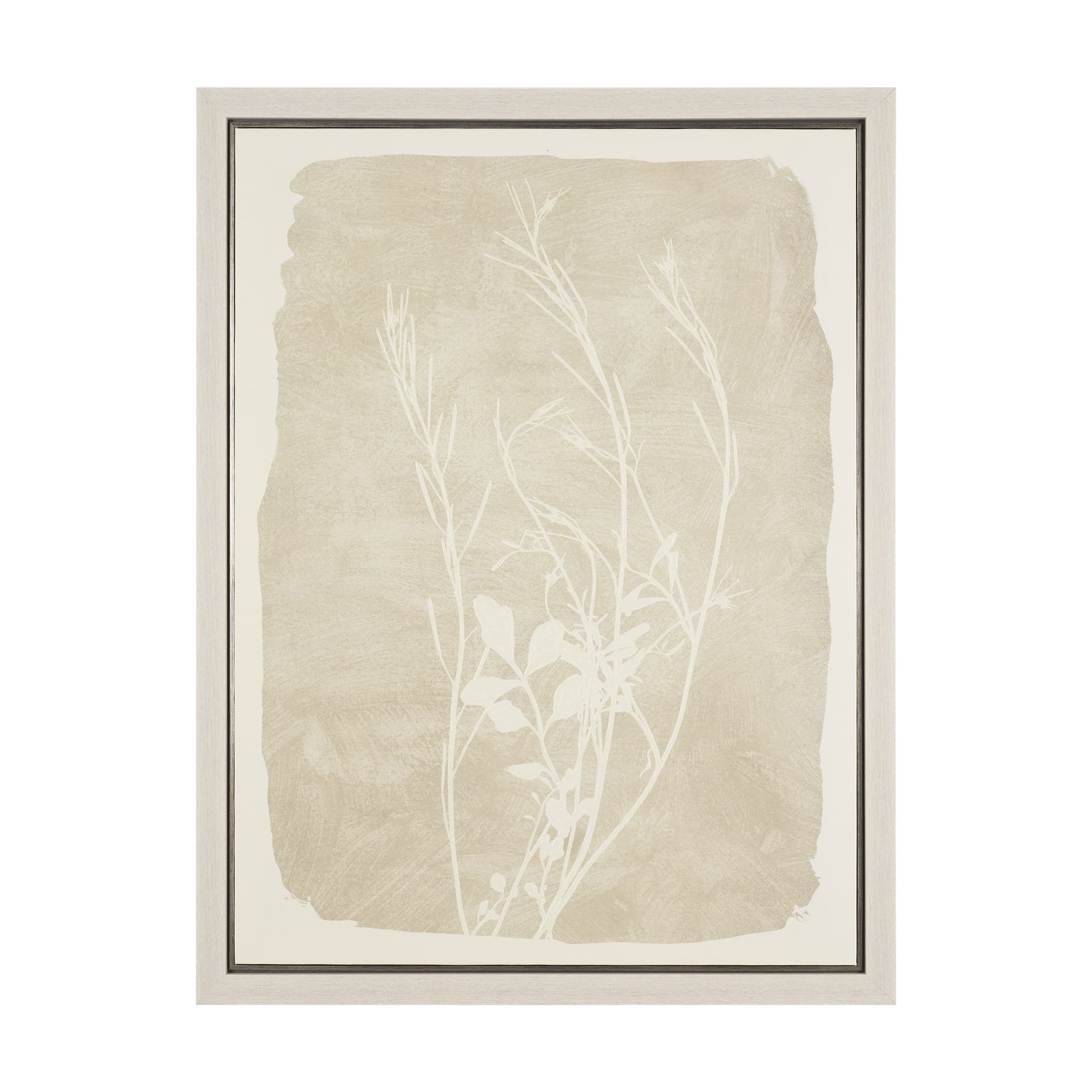 Field Study I: Growth by Mercana Studio Hand-Embellished Textured Framed Canvas Artwork — product photograph