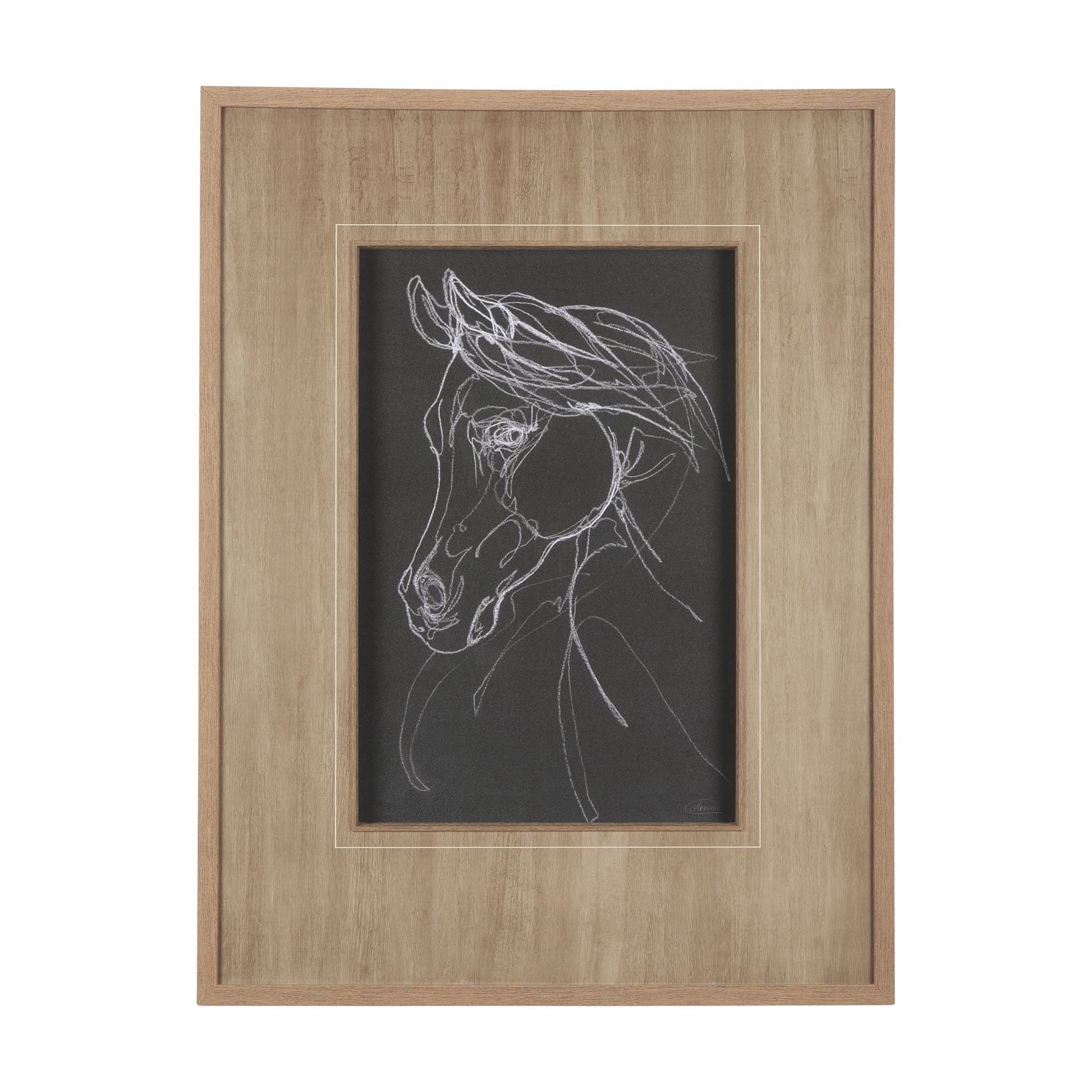 Arabian Dark II by Mercana Studio a Hand Embellished Textured Framed Art Print Matted under Glass — product photograph