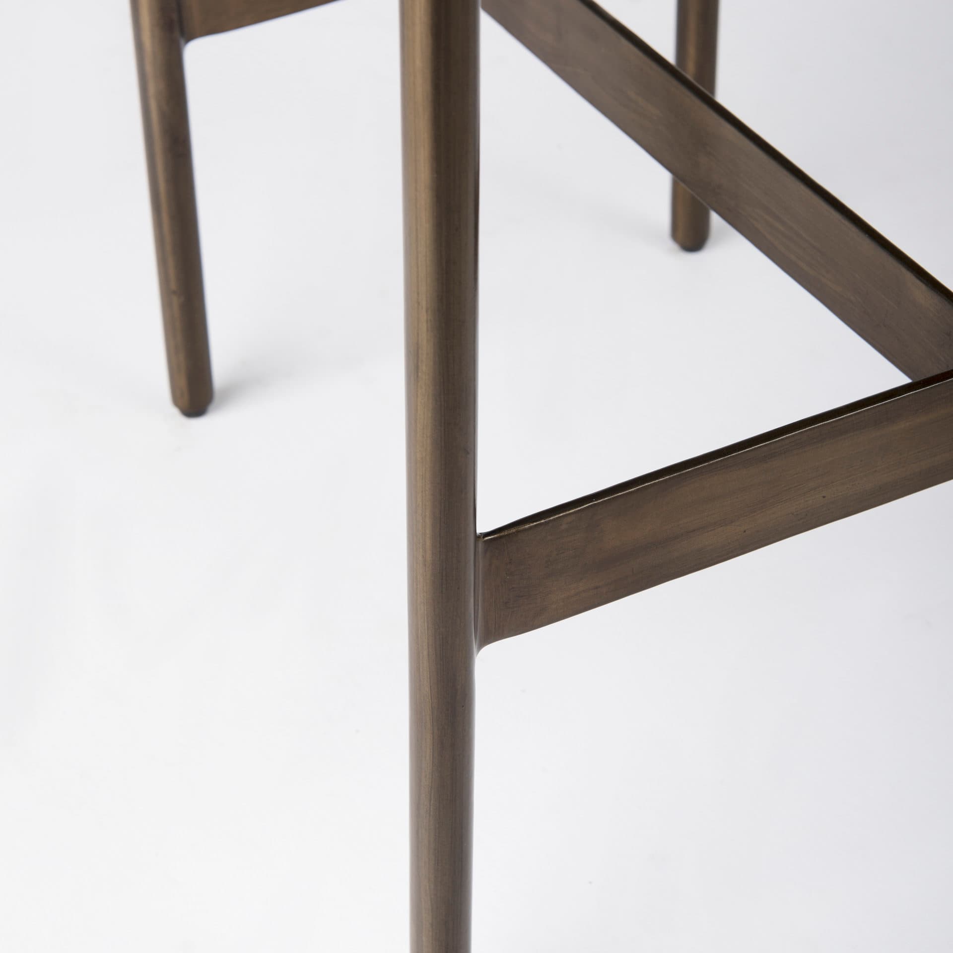 Millie Backless 26.25in Seat Counter Stool | Gray Hair-On-Hide — product photograph