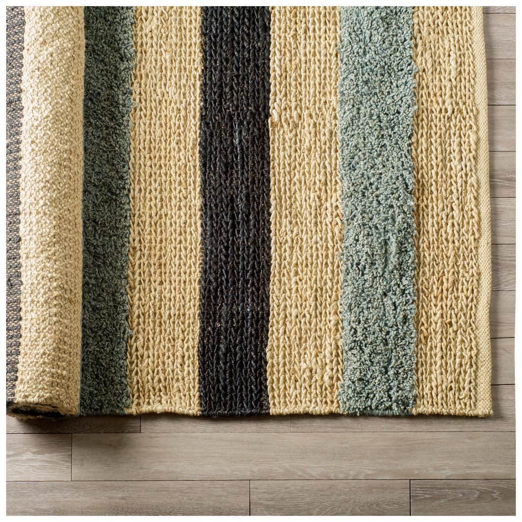 Dolman 8 x 10 Multi-Colored Jute Hand Woven Rug — product photograph