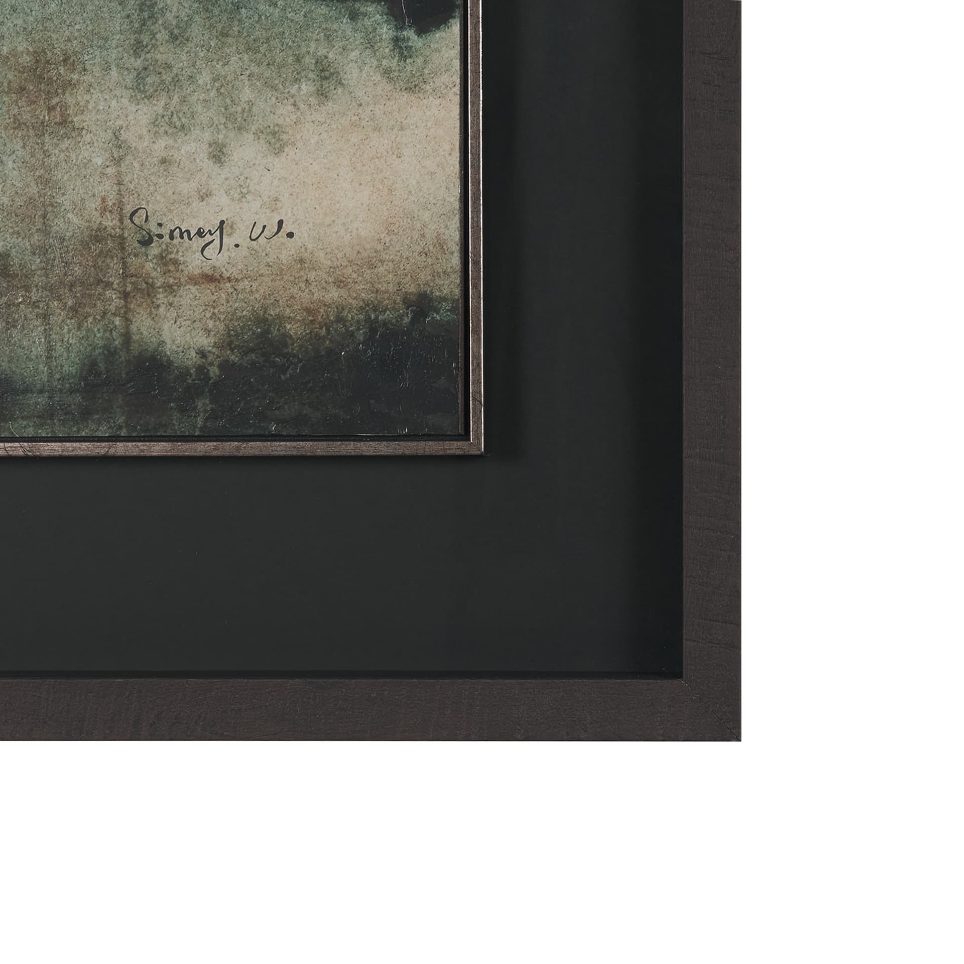 Watercolor Dreamscape III by Mercana Studio Hand Embelished Framed Artwork Matted under Glass — product photograph