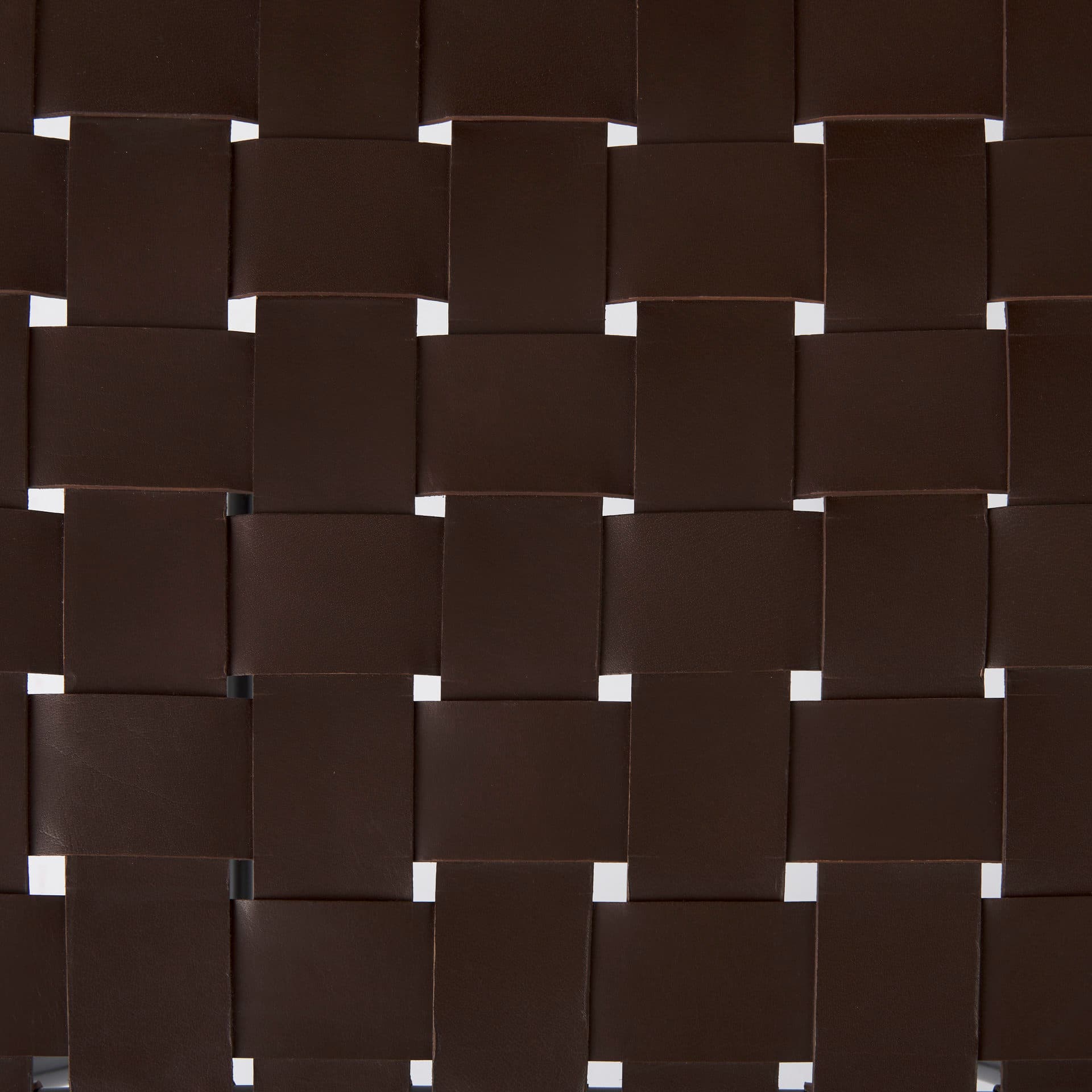 Clarissa Backless 26.25in Seat Counter Stool | Brown Leather w/ Metal — product photograph
