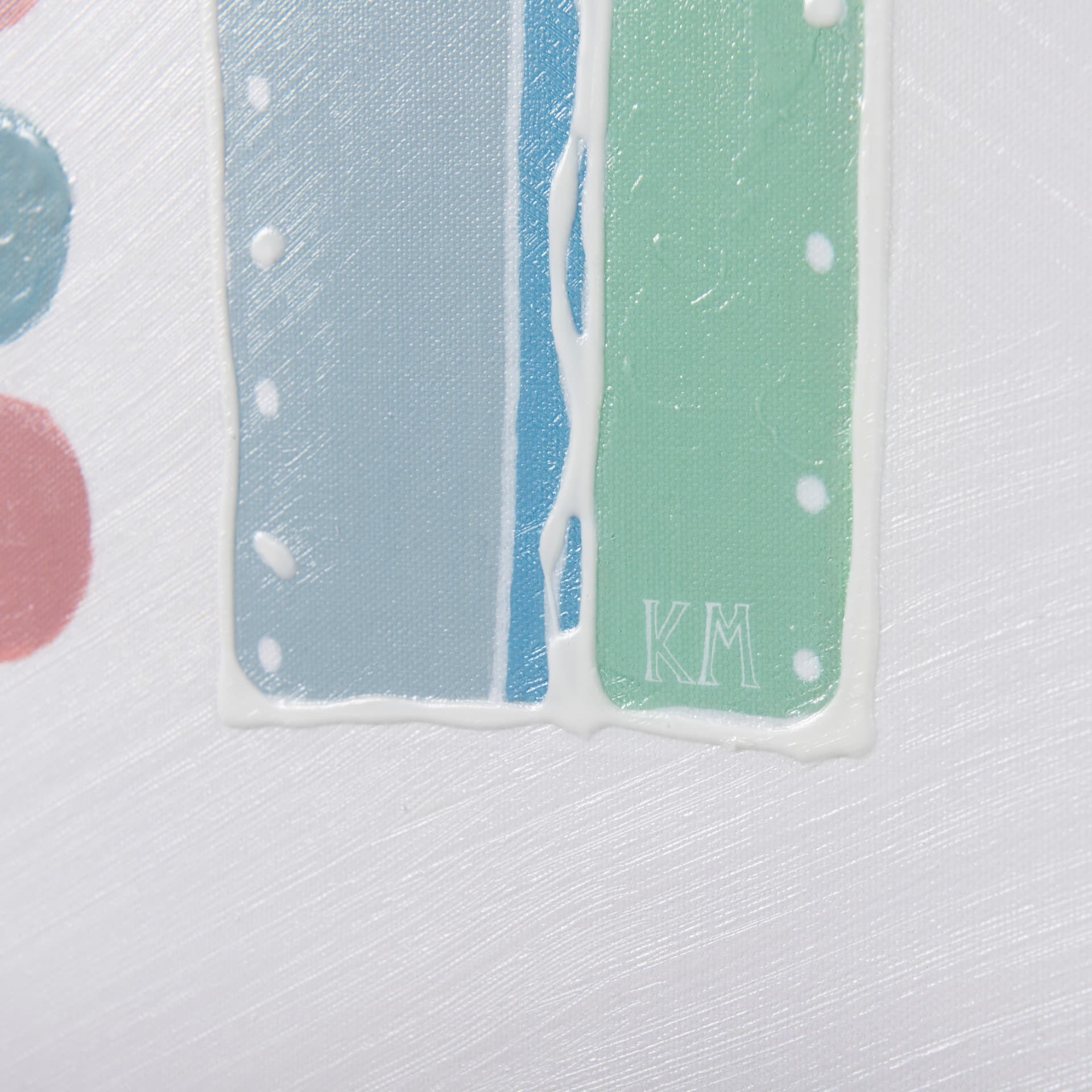 Pavilion I by Mercana Studio a Hand Embellished Textured Canvas — product photograph