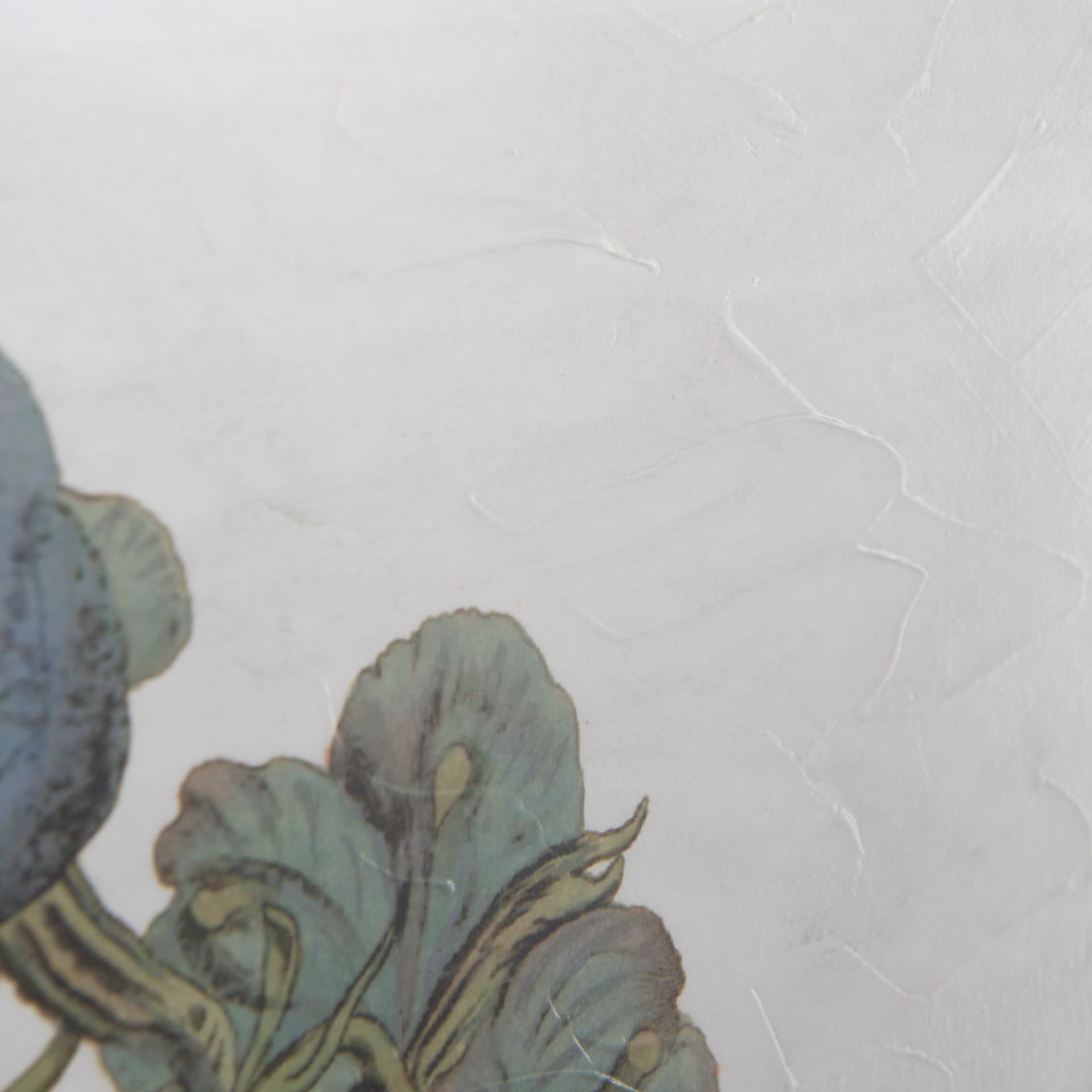 Soft Blue Botanoicals V by Mercana Studio Hand Embellished Framed Art Print Matted under Glass — product photograph