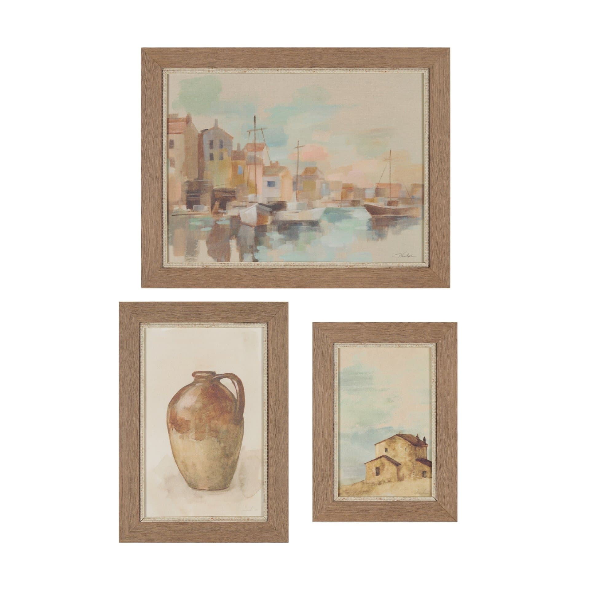 Tuscan Collection (Set of 3) by Silvia Vassileva a Hand Embellished Framed Art Print — product photograph