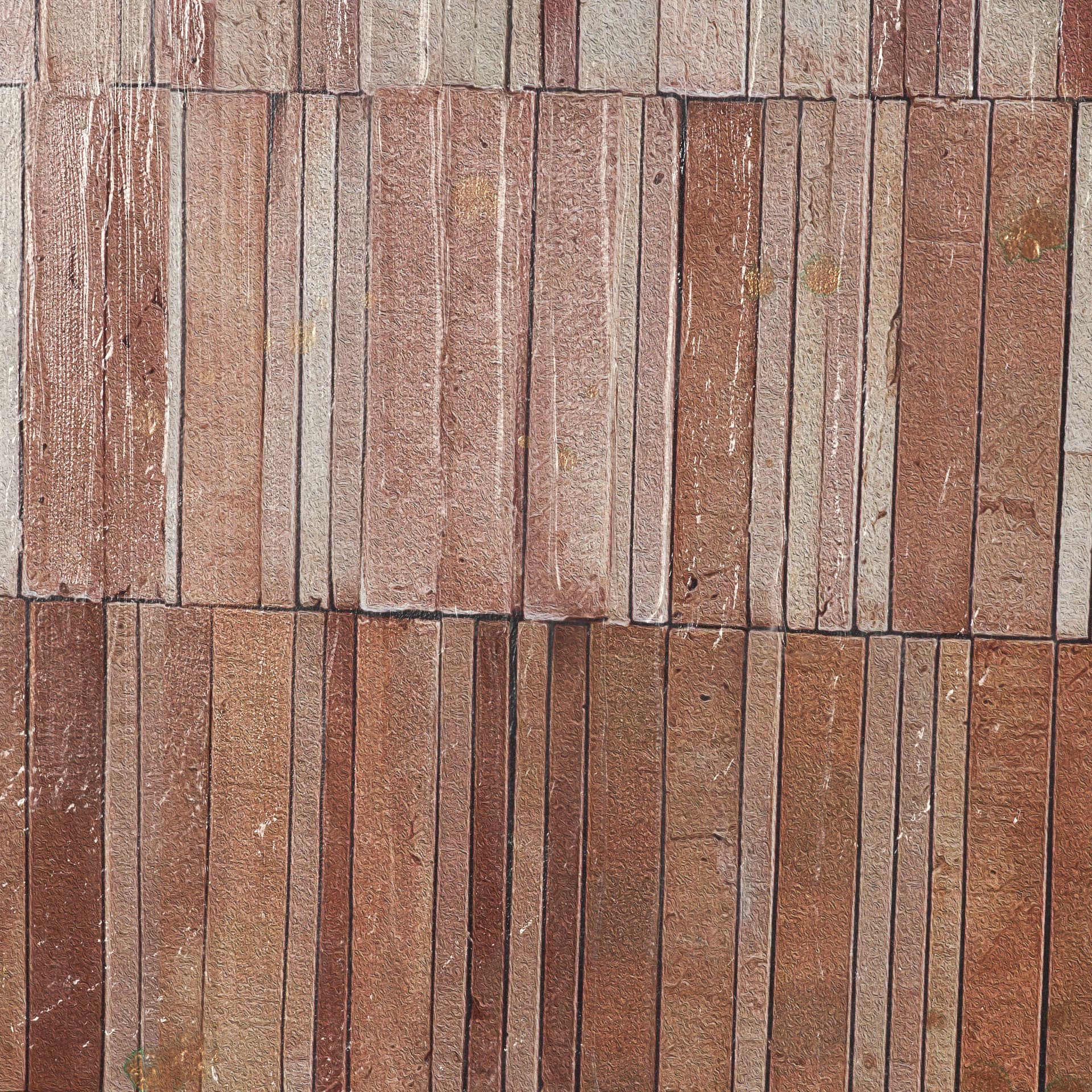 Terracotta Wall II by Flora Kouta Hand-Embellished Textured Framed Canvas Artwork — product photograph