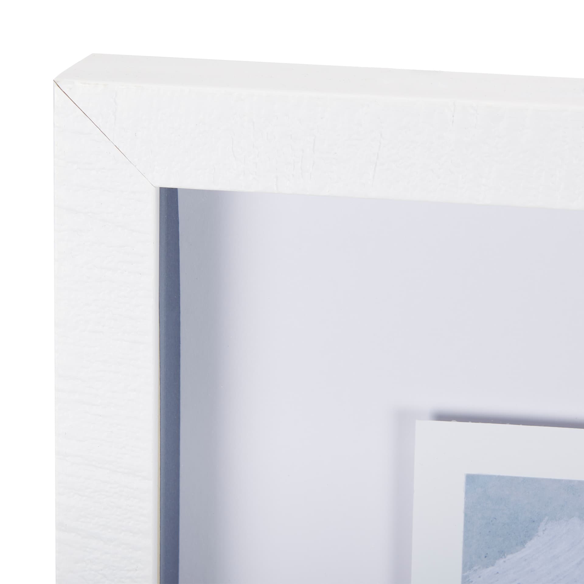 Cloud and Sea by Mercana Studio a Hand Embellished Textured Framed Art Print Matted under Glass — product photograph