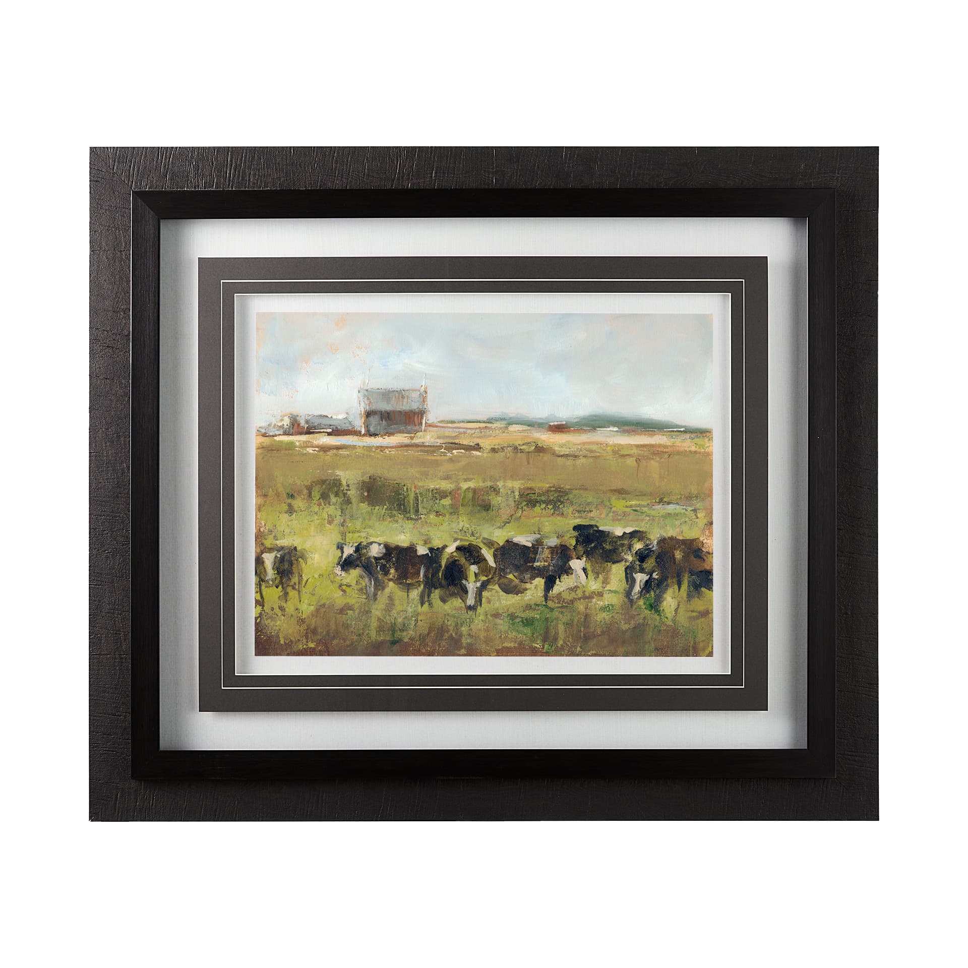 Out to Pasture I by Ethan Harper a Framed Art Print Matted under Glass — product photograph