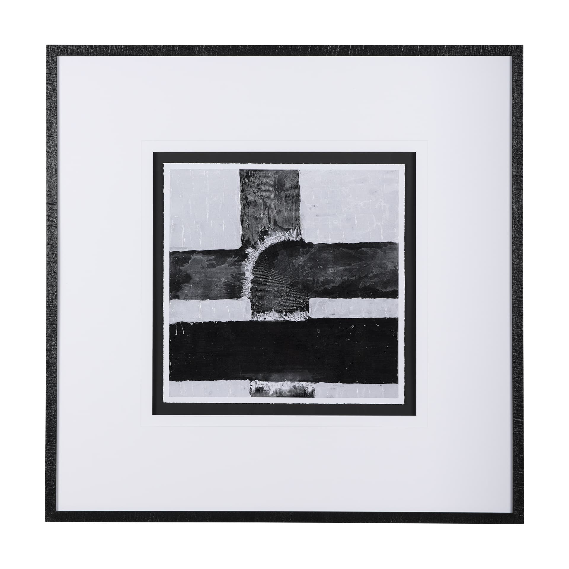 Pipes II by Chase a Hand Embellished Textured Framed Art Print Matted under Glass — product photograph