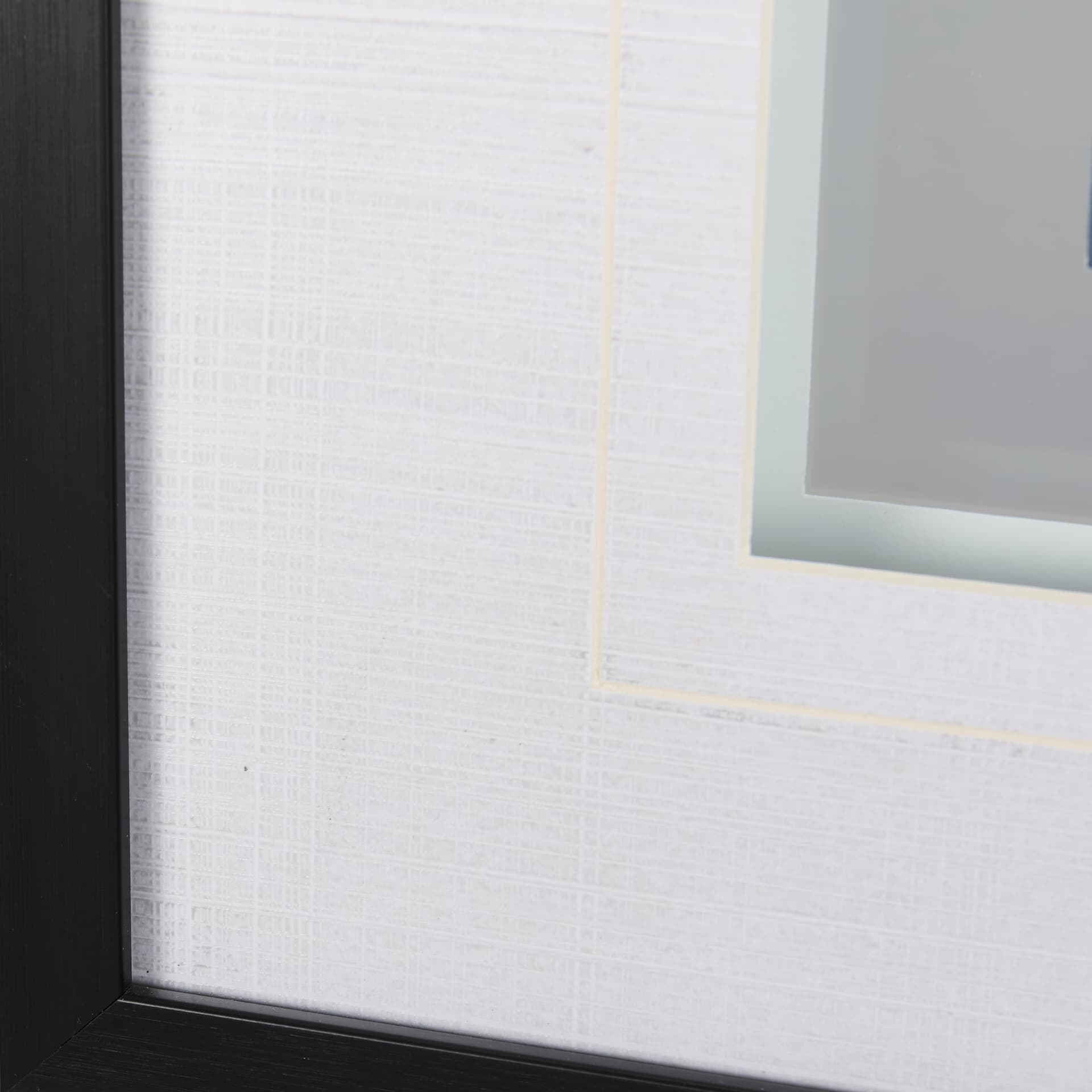 Botanical sketches III (Blue) by Mercana Studio Hand Embellished Framed Art Print Matted under Glass — product photograph