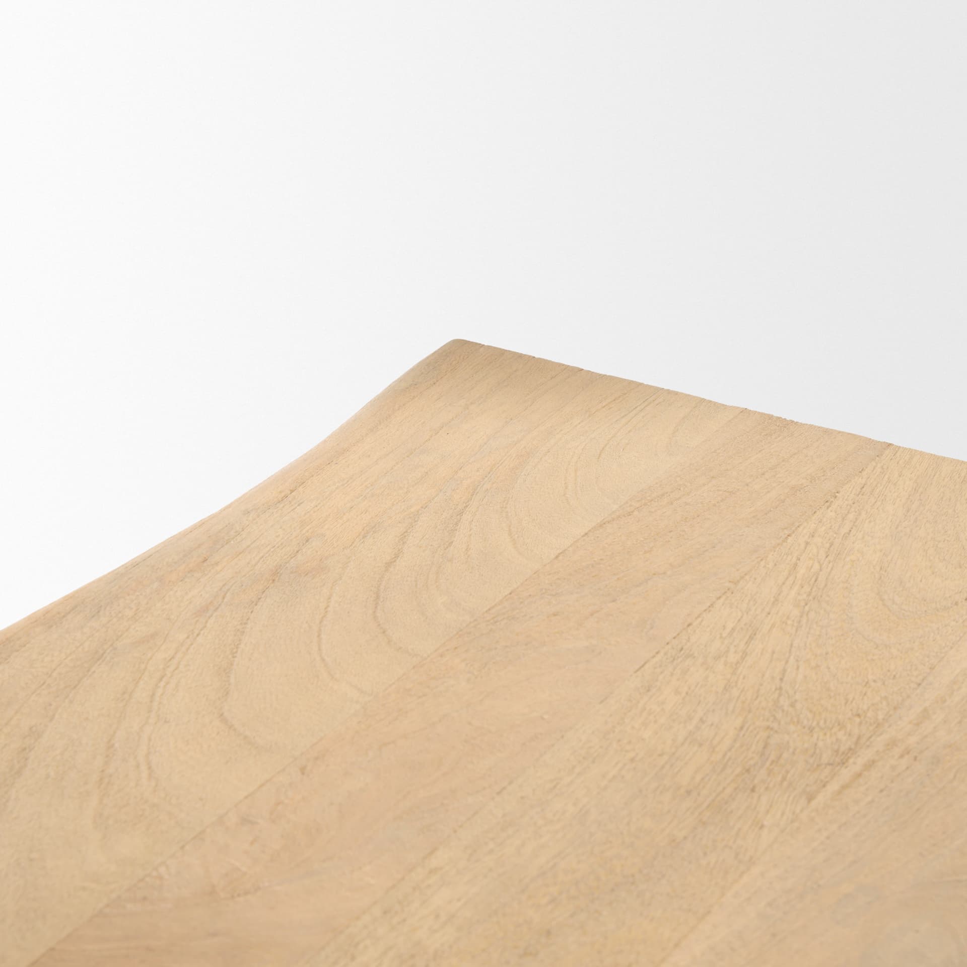 Sekou Light Brown Wooden Craftsman Bench — product photograph