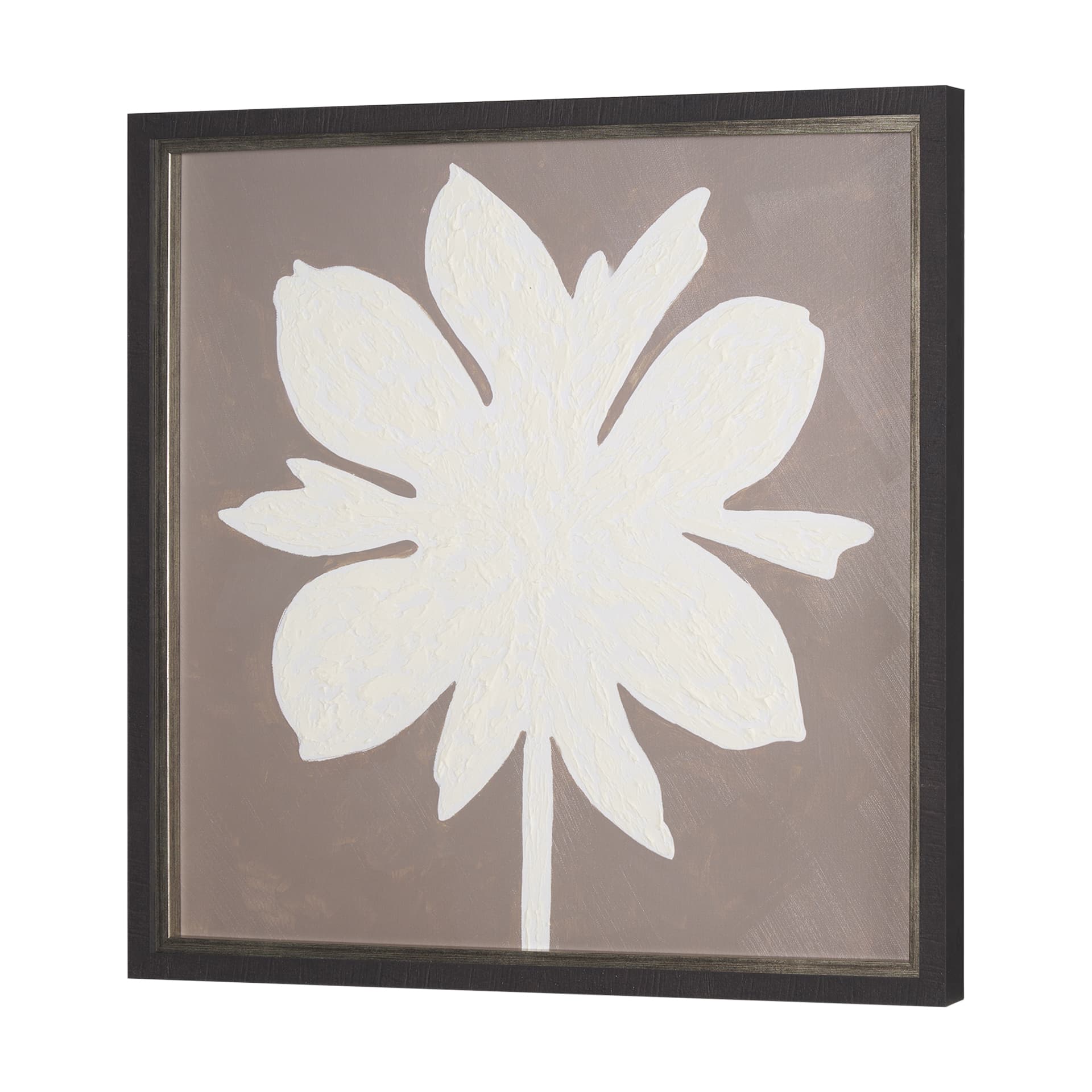 Floral Silhouettes III by Liz Jardine a Hand Embelished Textured Framed Art Print — product photograph