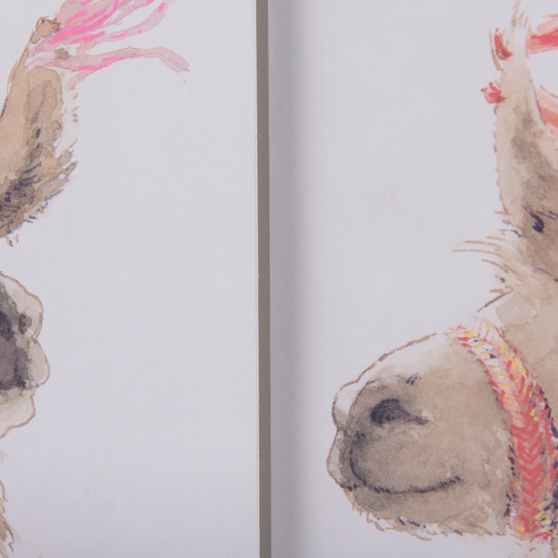 Lama Party IV by Panpan a Framed Art Print Matted under Glass — product photograph