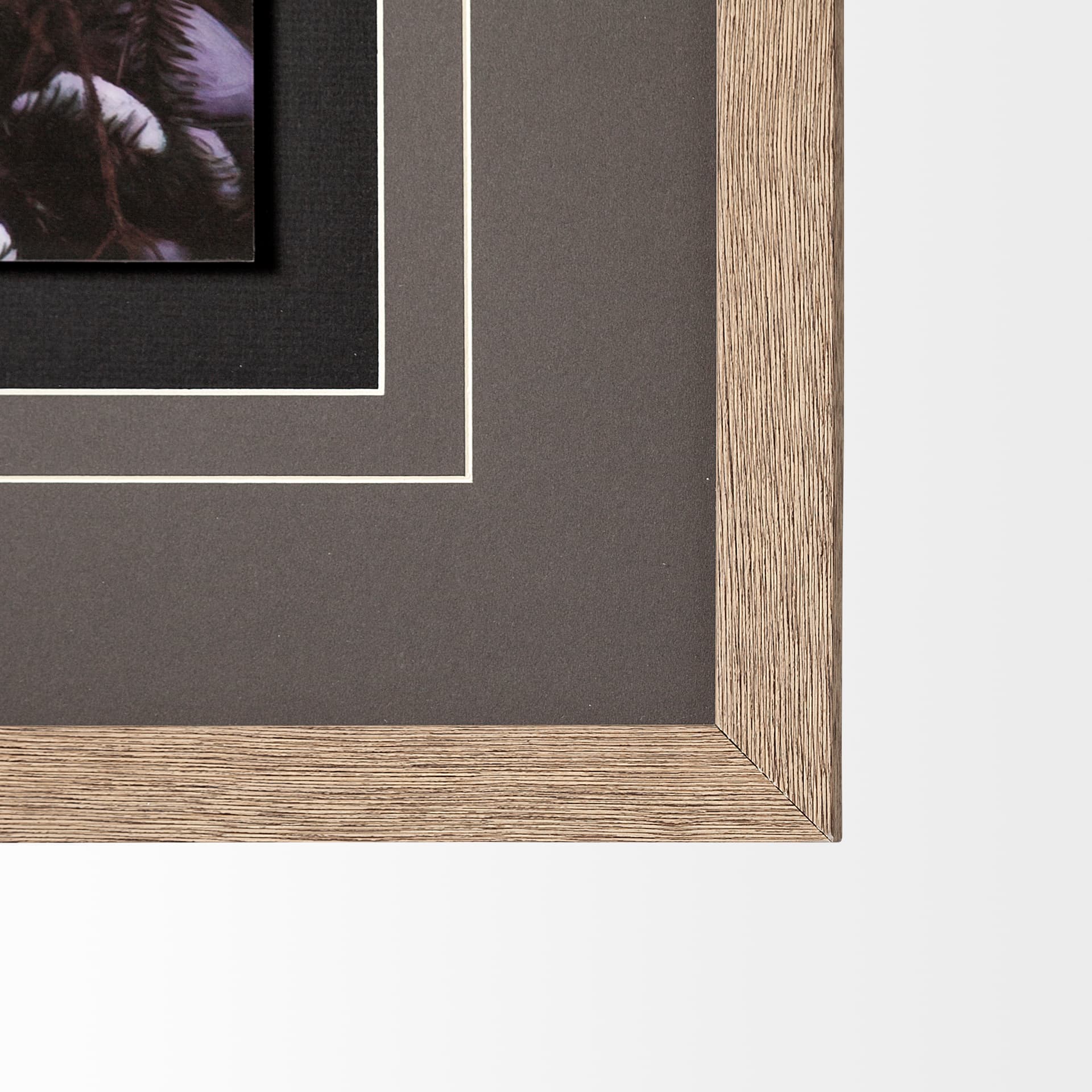 Owl in the Snow by PHBurchett a Framed Photo Art Print Matted under Glass — product photograph