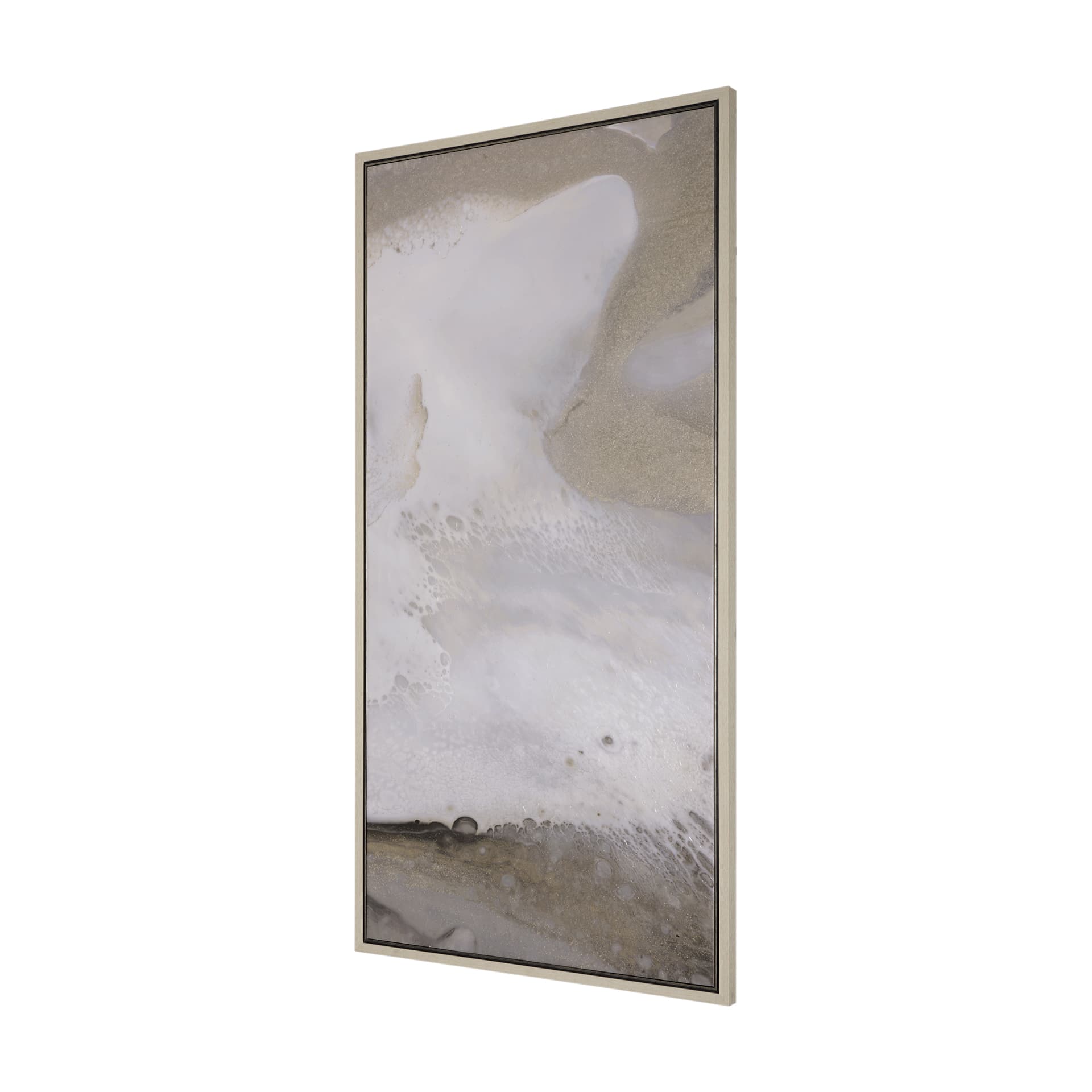Sandy Waves III by Mercana Studio a Hand Embellished Textured Framed Canvas — product photograph