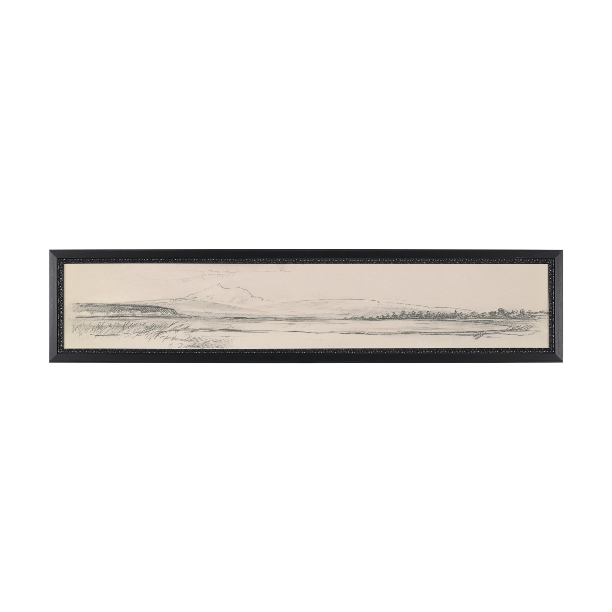 Landscape in Graphite No.1 by Mercana Studio Textured Framed Artwork Matted — product photograph