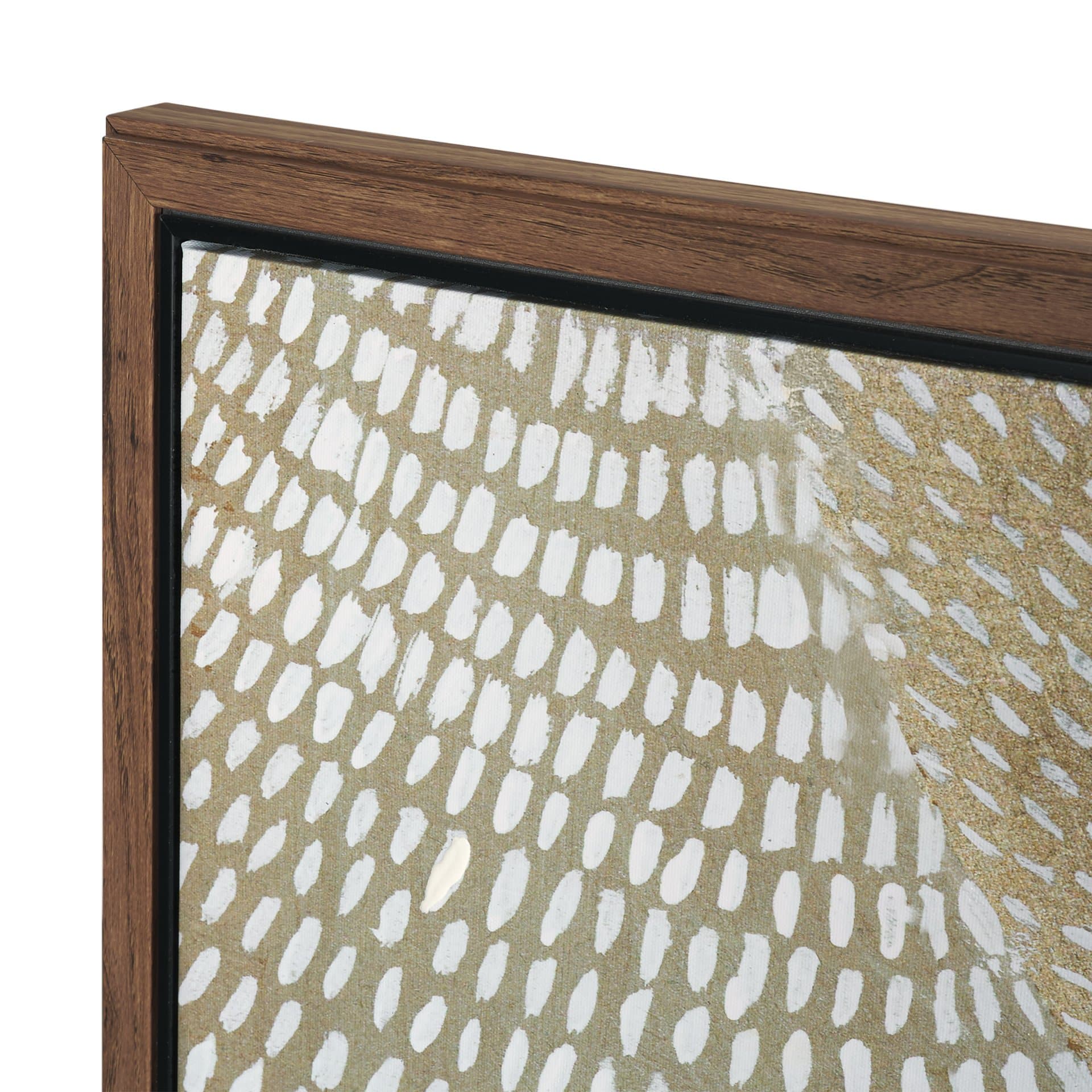 Mystic Patterns by Emma Peal Hand-Embellished Textured Framed Canvas Artwork — product photograph