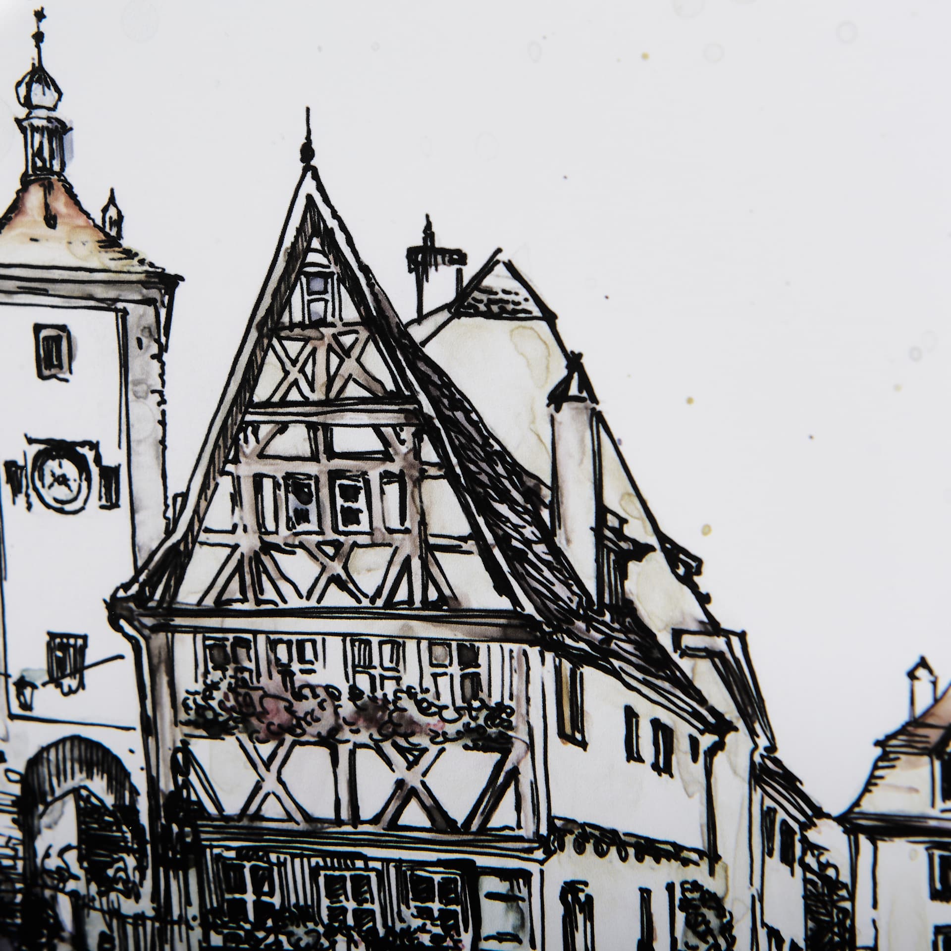 Travel memories I by Natalia a Framed Art Print Matted under Glass — product photograph