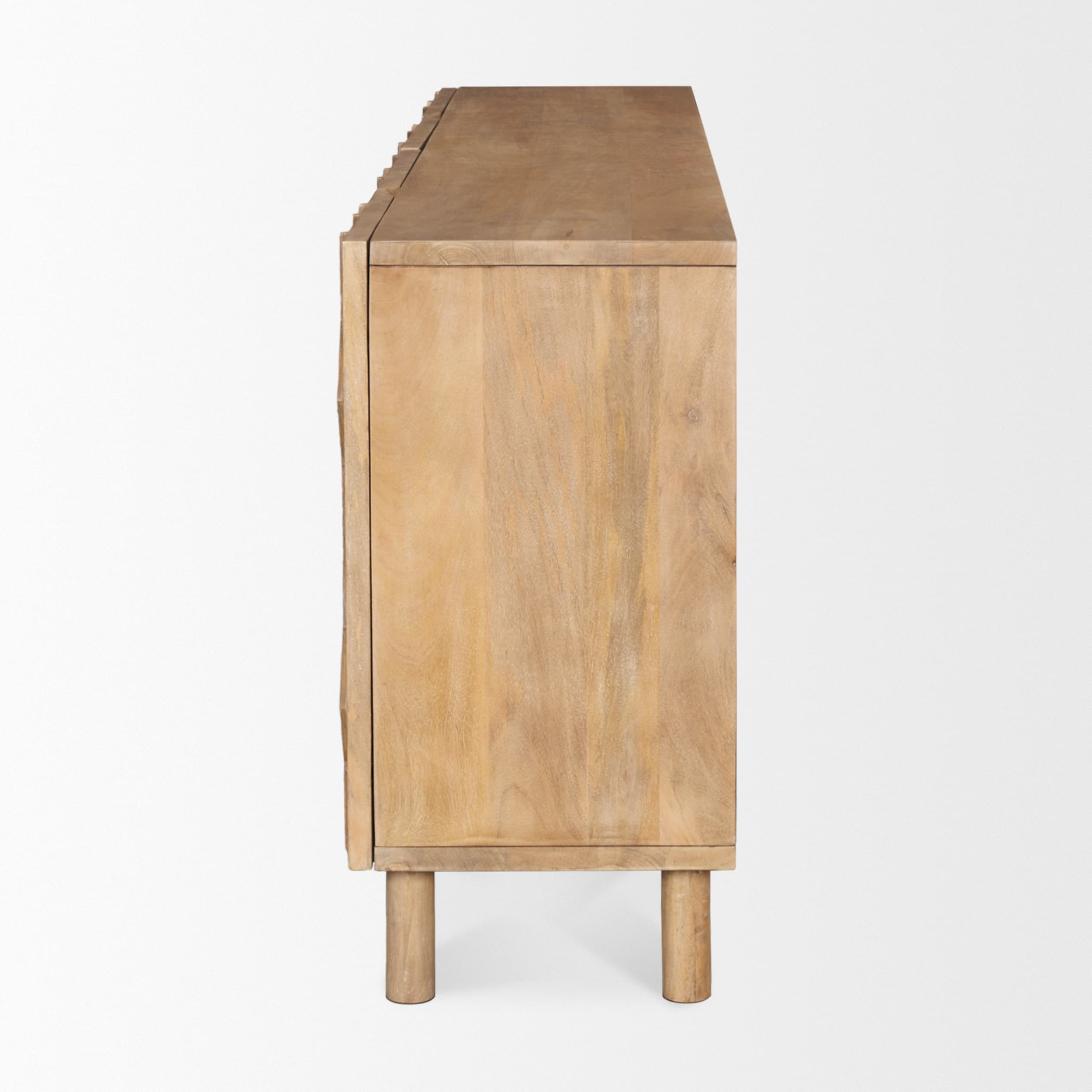 Heera Light Brown Diamond w/ Shelf Motif Sideboard — product photograph