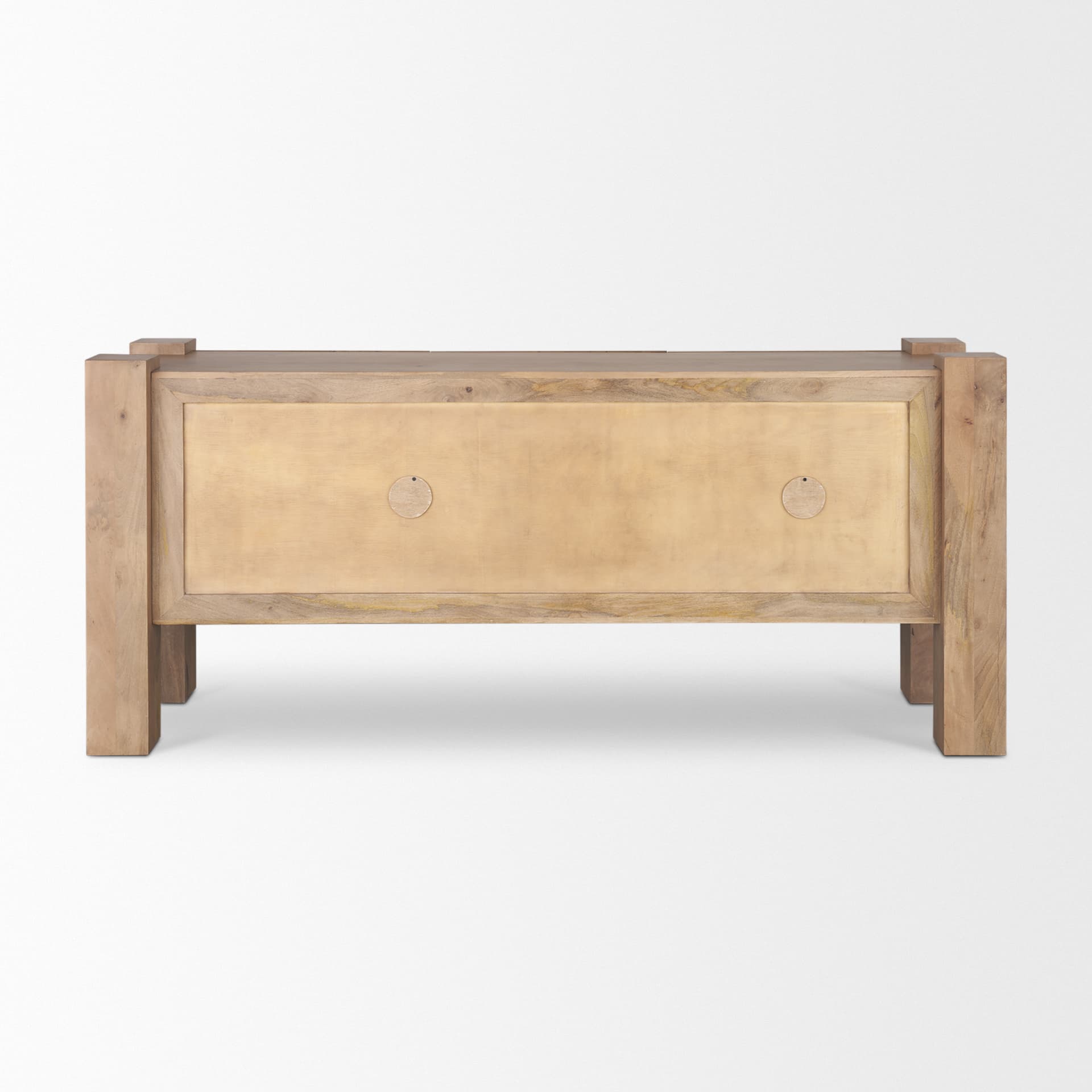 Beth Light Brown Wood w/ 3 Doors Sideboard — product photograph