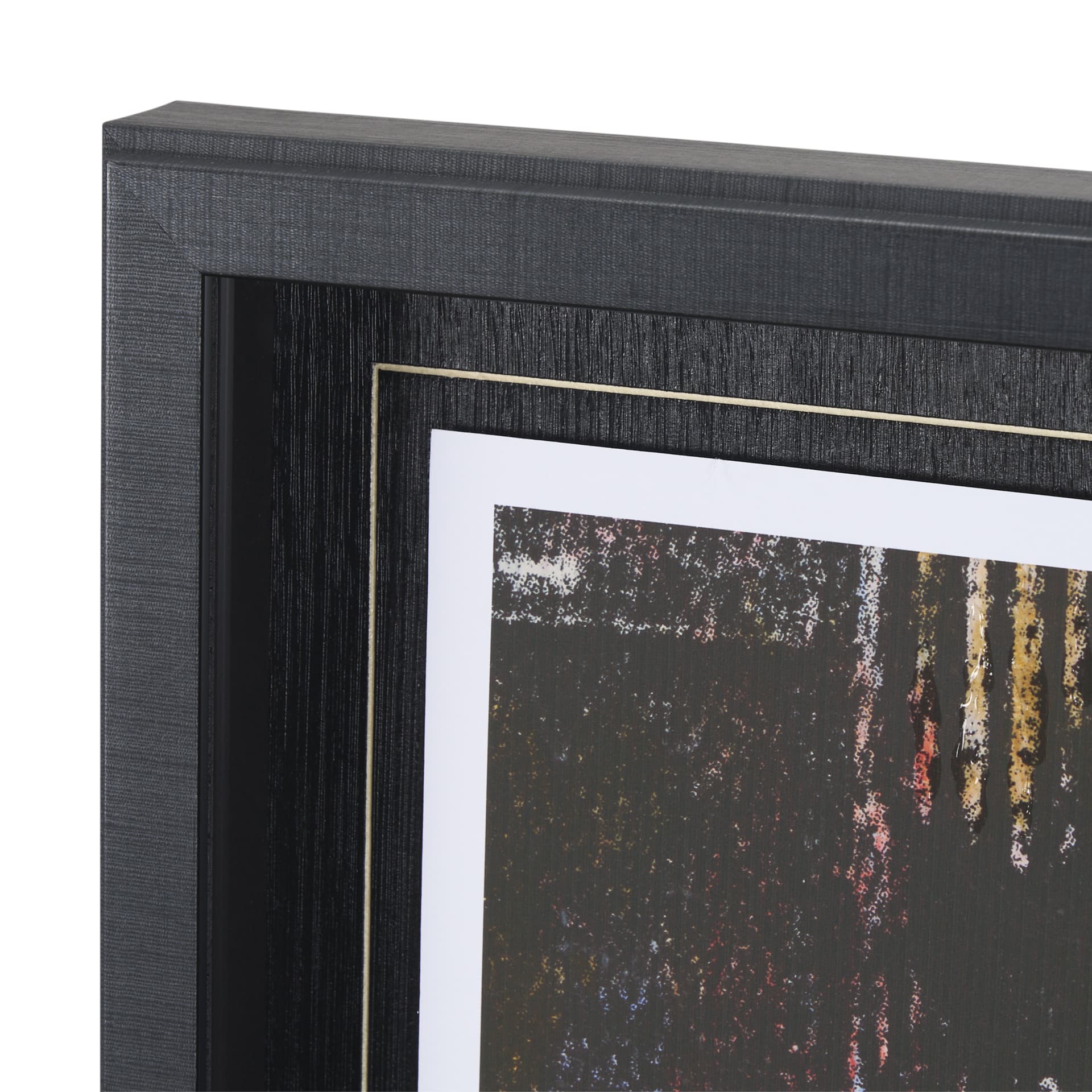 City Vibe I by Mercana Studio a Hand Embellished Textured Framed Art Print Matted under Glass — product photograph