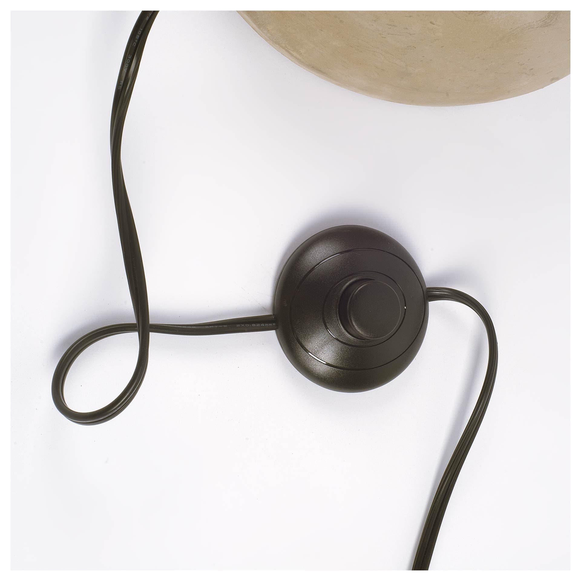 Denmark (55.1"H) Black/Gold Concrete Base Metal Shade Floor Lamp — product photograph