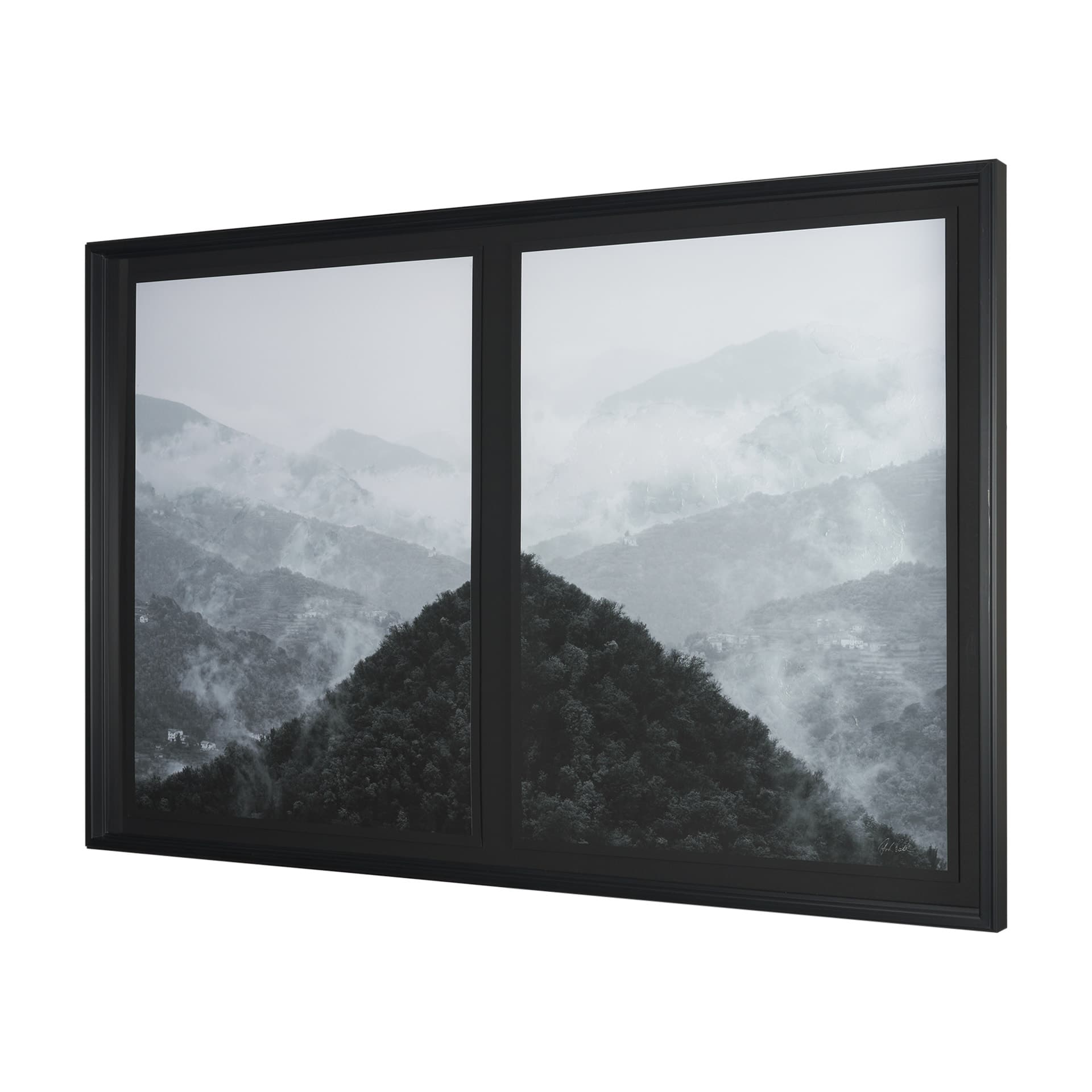 Morning Mist I by Deborah Revell a Hand Embellished Framed Print under Glass — product photograph