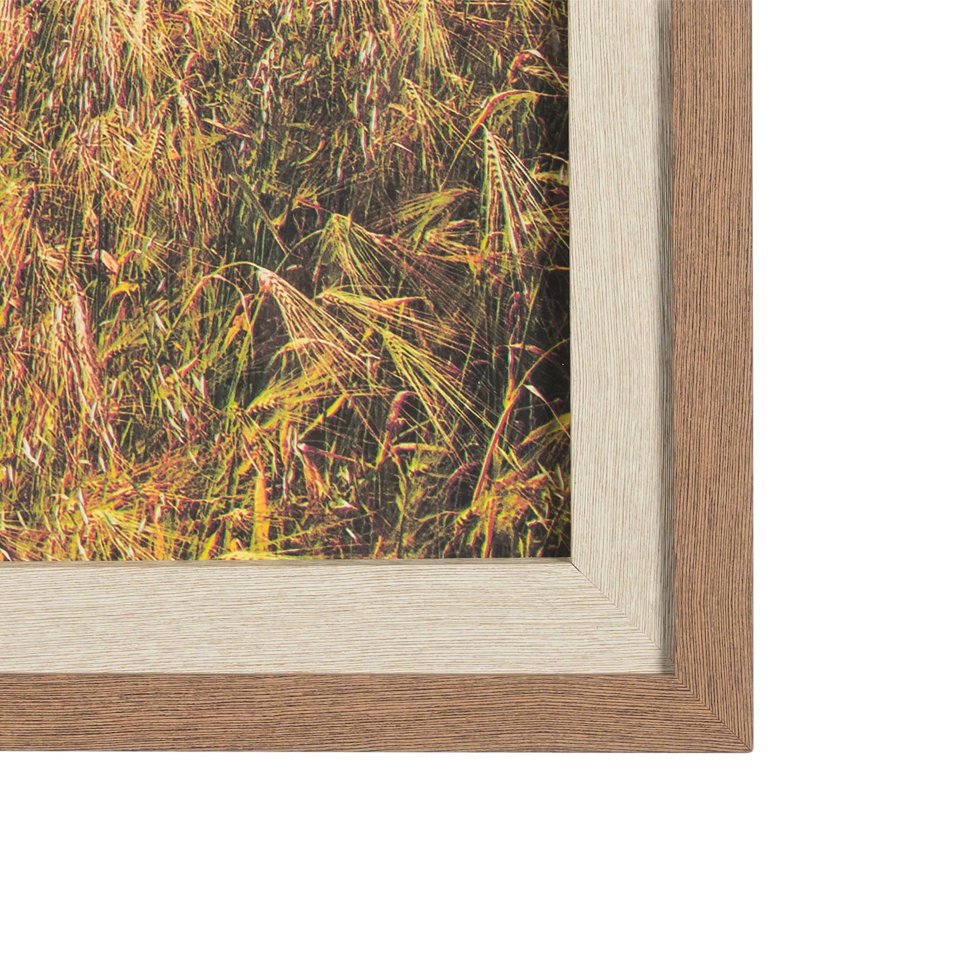 Between The Fields by Matt Roseveare a Hand Embellished Textured Framed Photo Art Print Matted under — product photograph