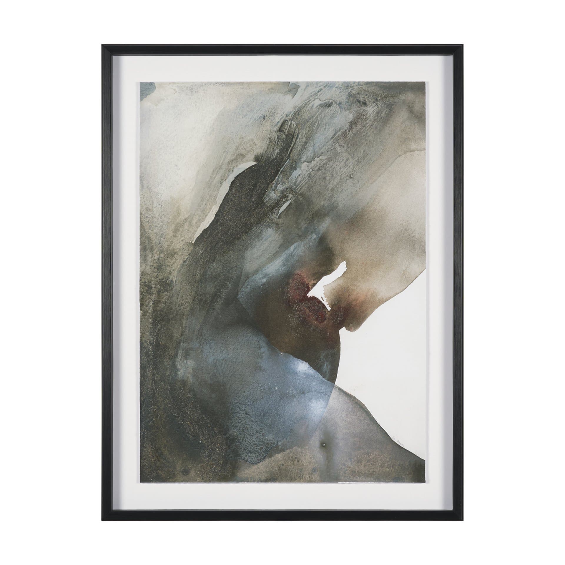 Ediface III by Ira Havuka Hand Embelished Textured Framed Artwork Matted under Glass — product photograph