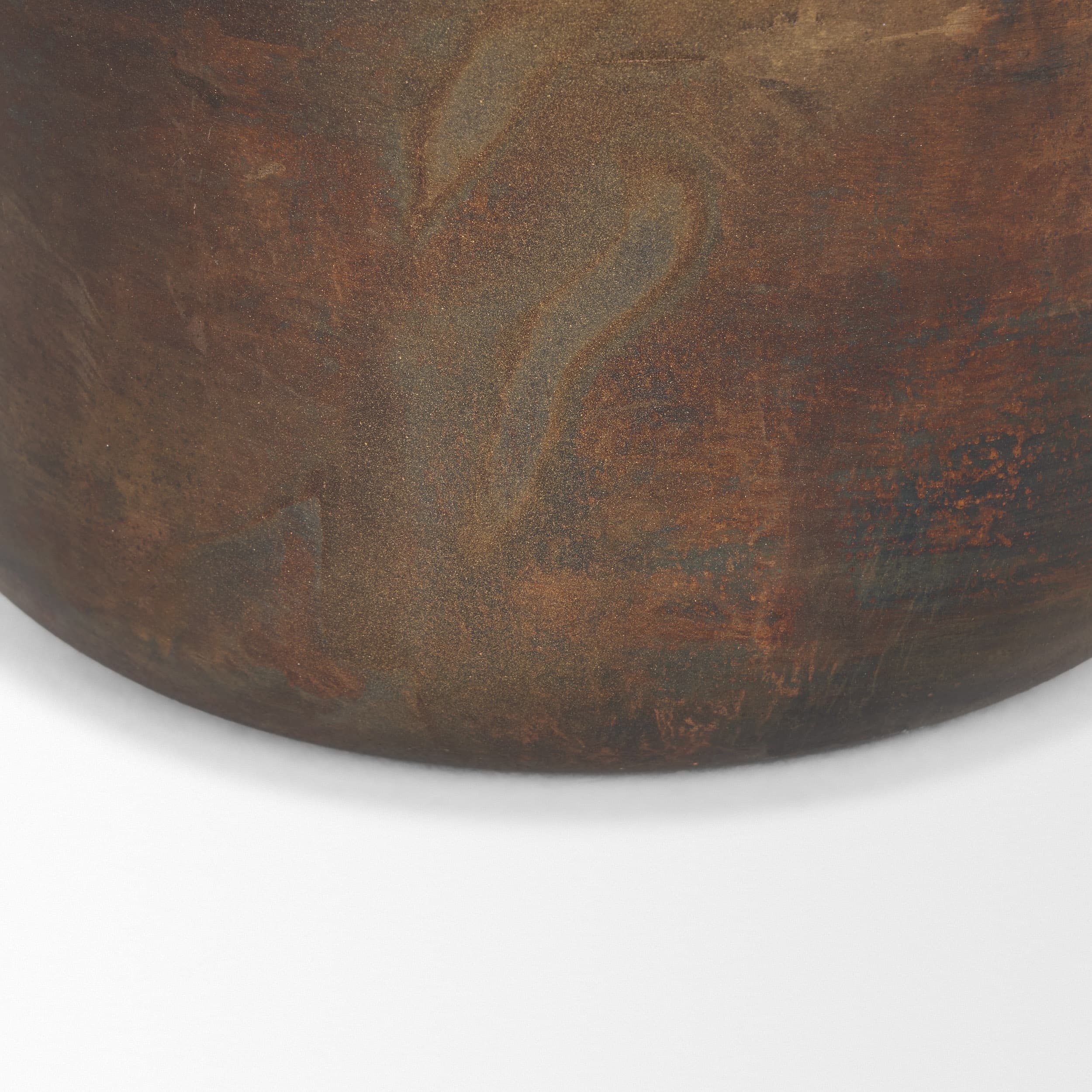 Daya Tall Antiqued Gold Metal Vase — product photograph