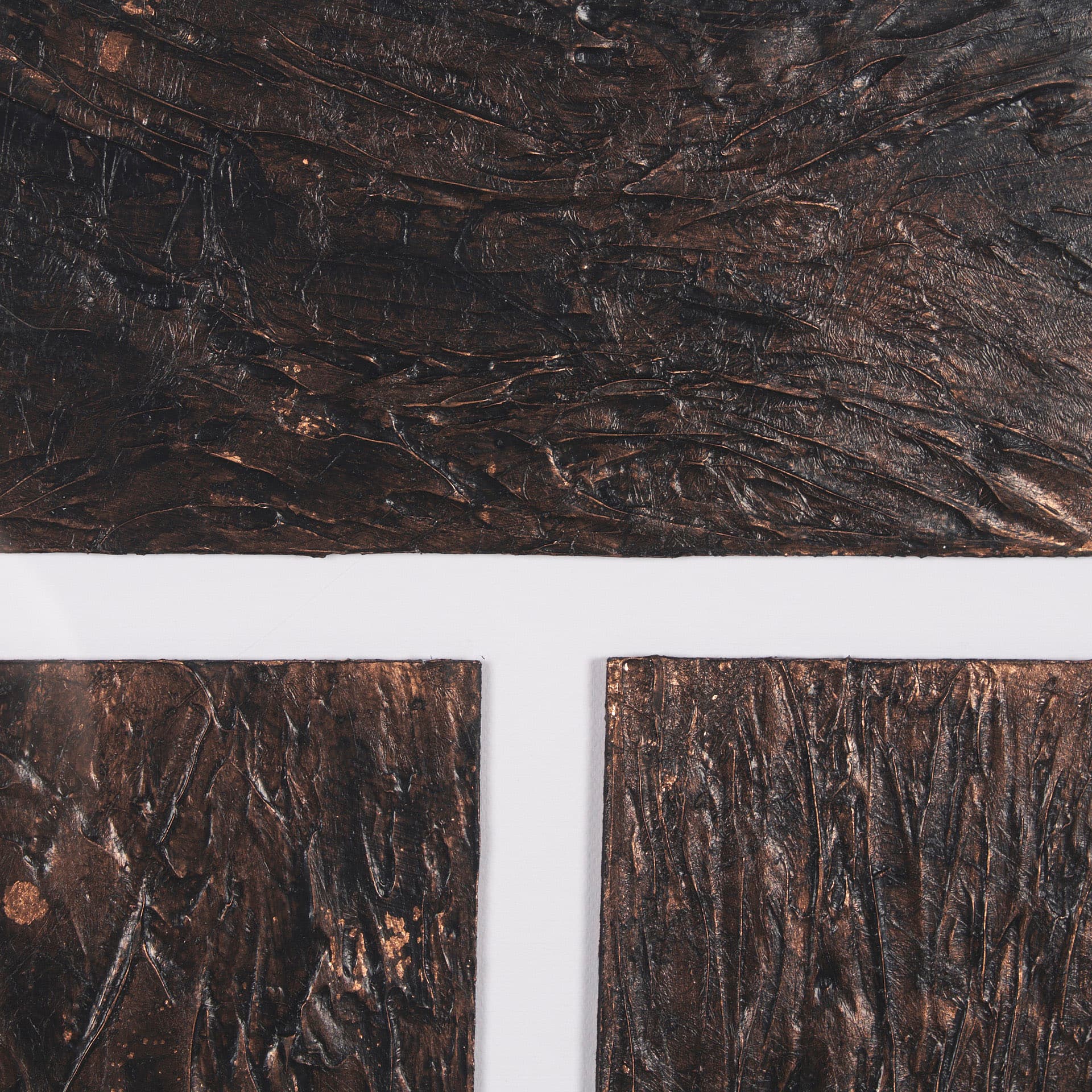 Grouped Bricks (Set of 2) by Studio M a handmade Original Framed Artwork under Glass — product photograph
