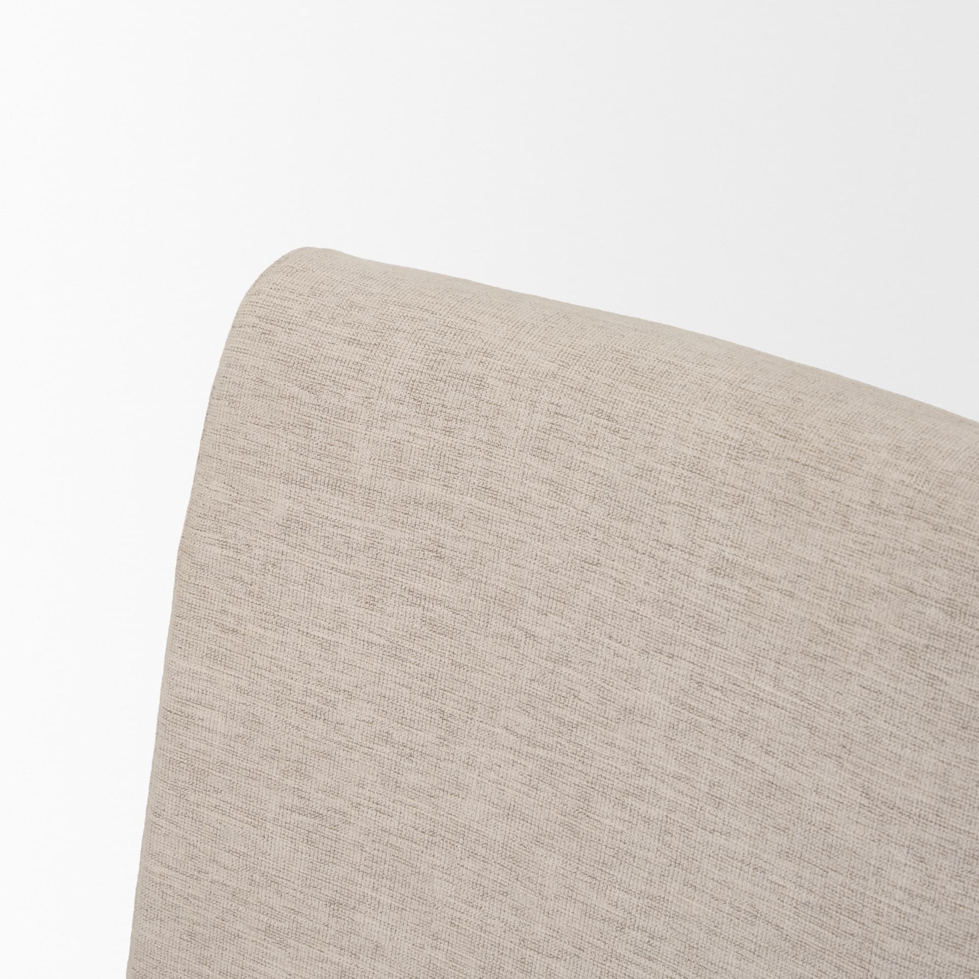 Whitley Oatmeal Performance Fabric w/ Oak Wood Dining Chair — product photograph