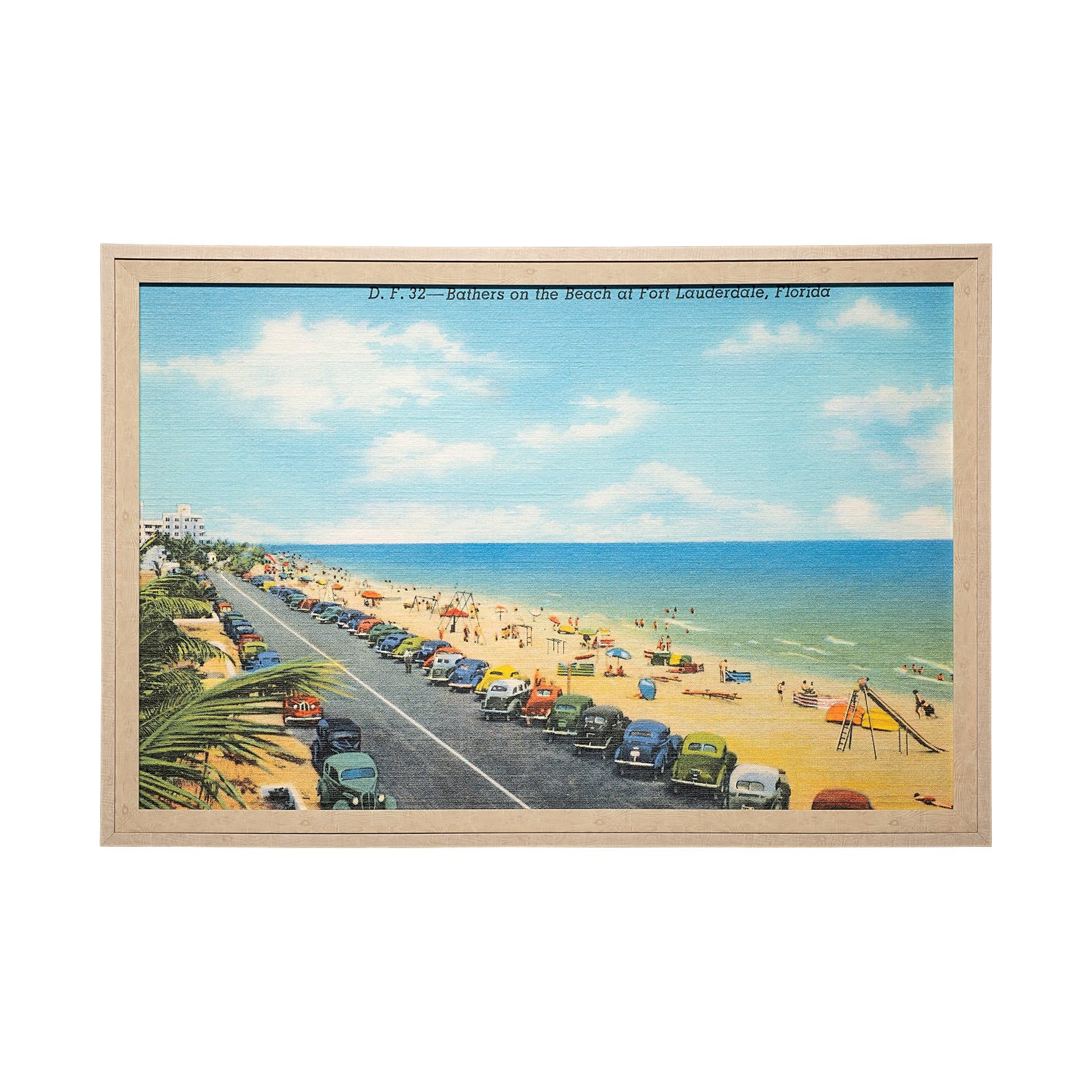 Beach Postcard II by Wild Apple Portfolio a Framed Art Print Matted under Glass — product photograph