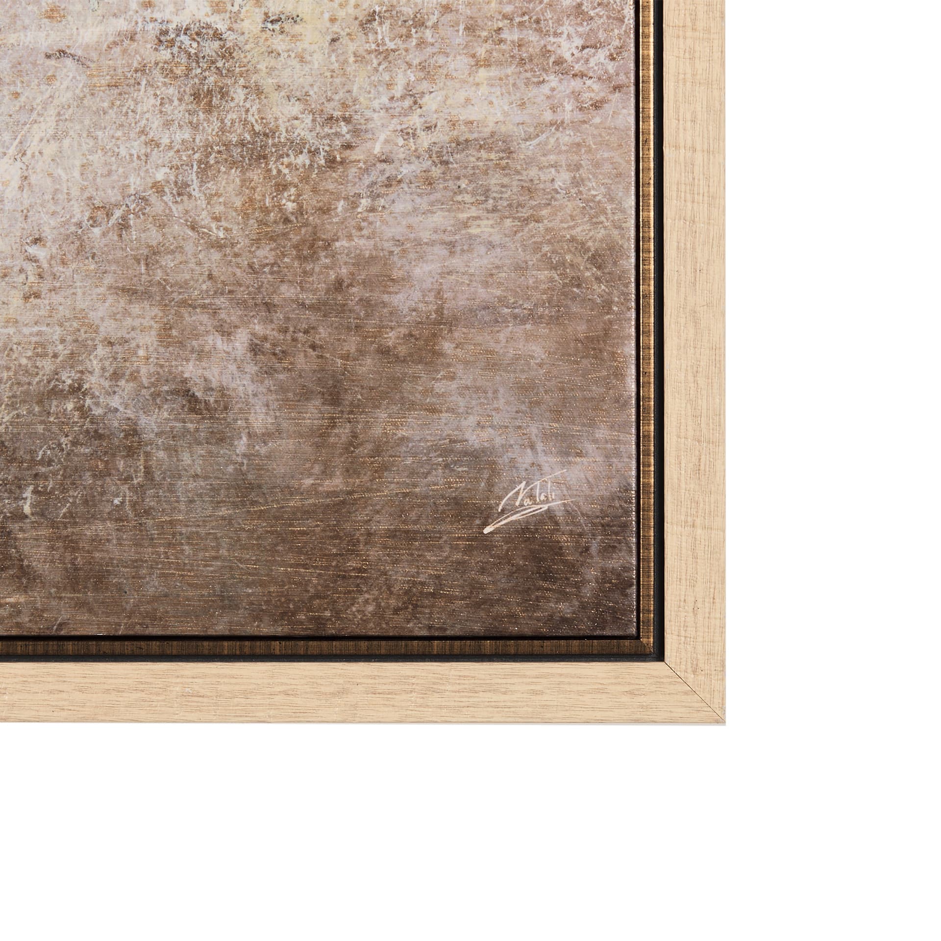 Black Strokes II by Mercana Studio a Hand Embellished Textured Framed Canvas — product photograph