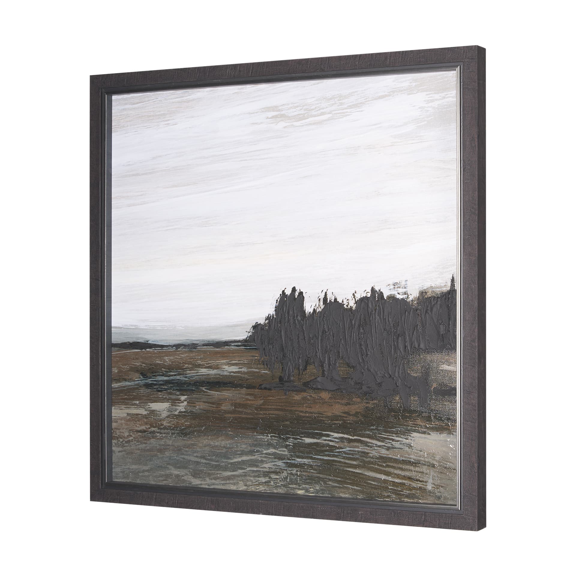 Cloudy Day II by Mercana Studio a Hand Embellished Textured Framed Art Print — product photograph