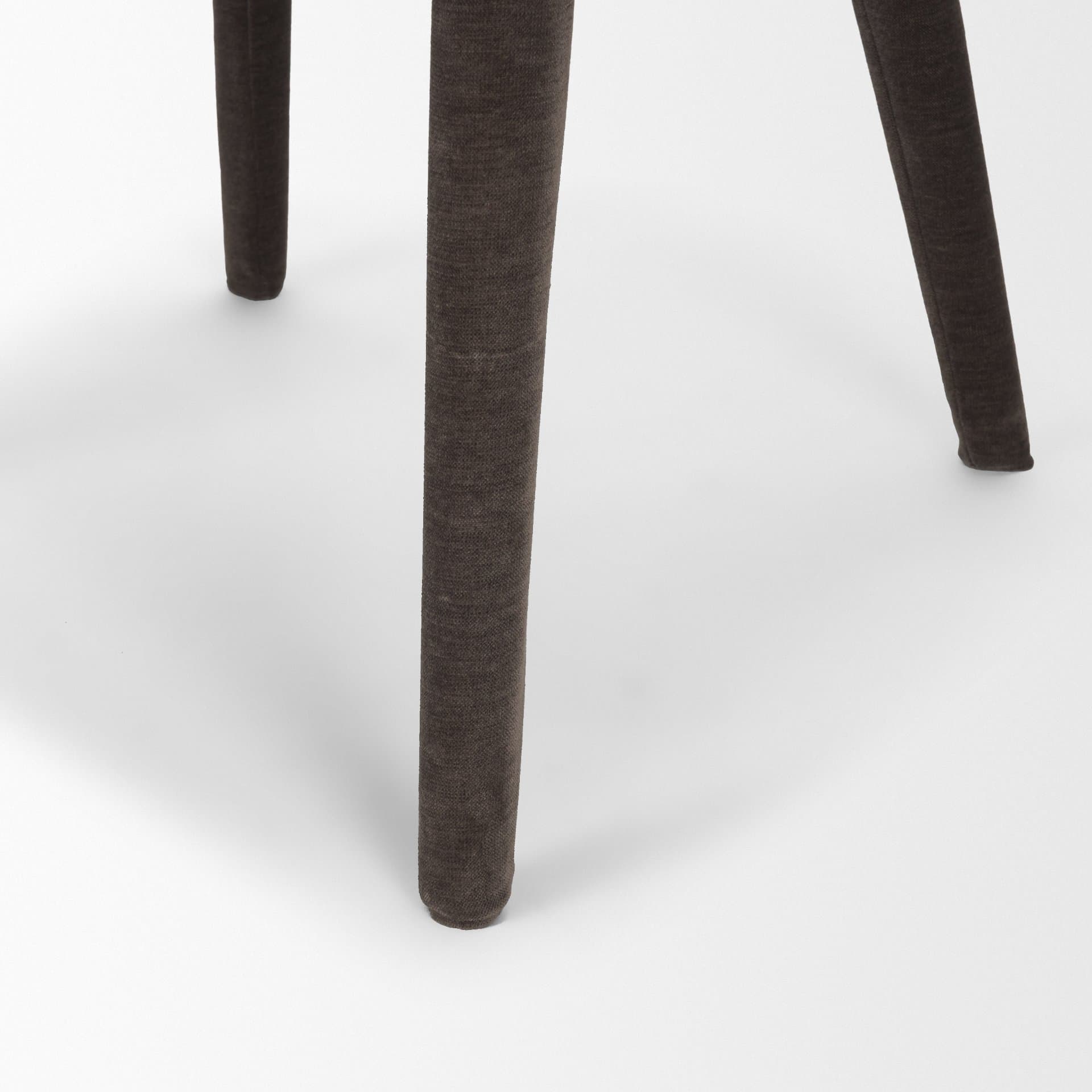 Nolan Wingback Dining Side Chair | Charcoal Chenille w/ Tapered Wood — product photograph