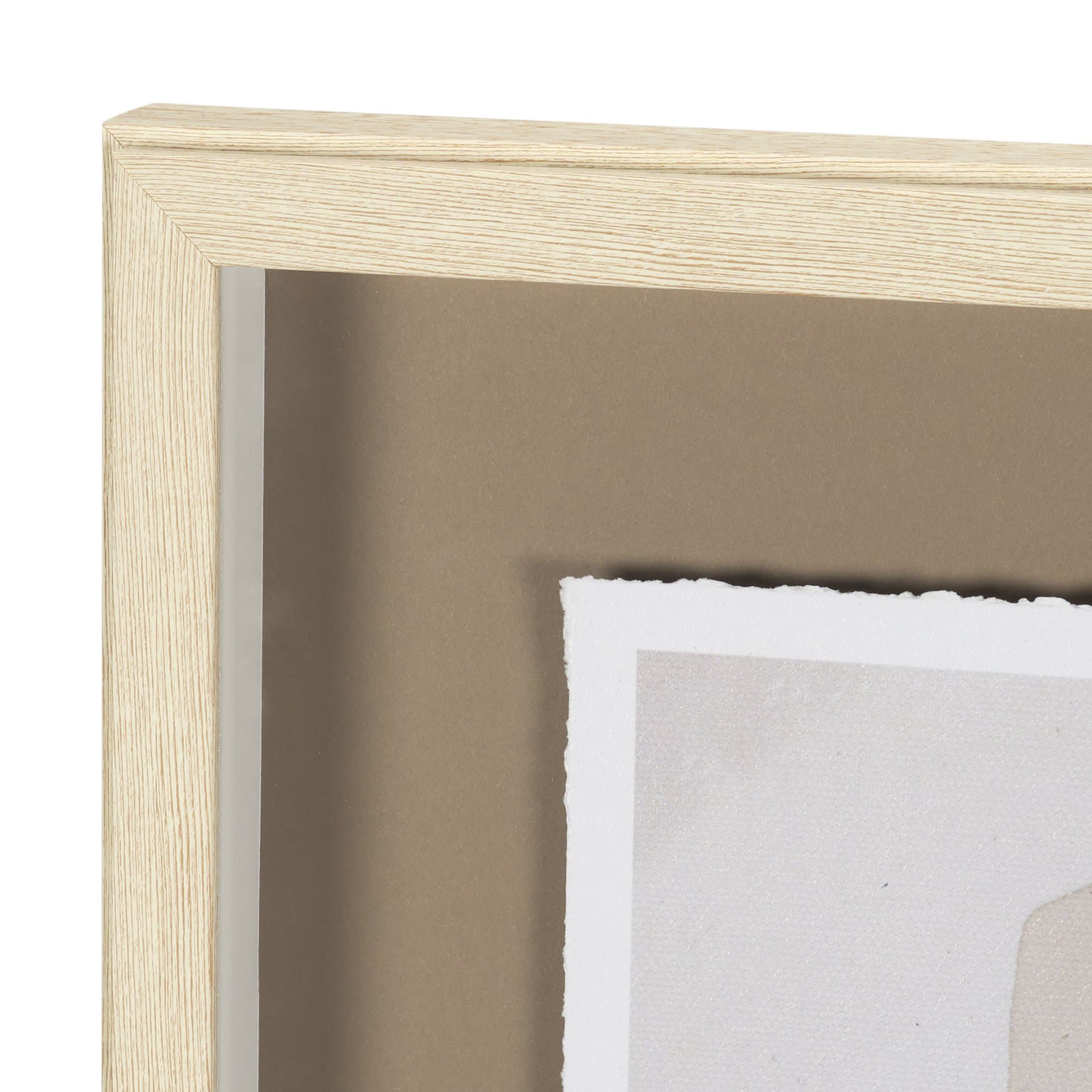 Weathered Silence I by Mercana Studio Hand Embelished Textured Framed Artwork Matted under Glass — product photograph