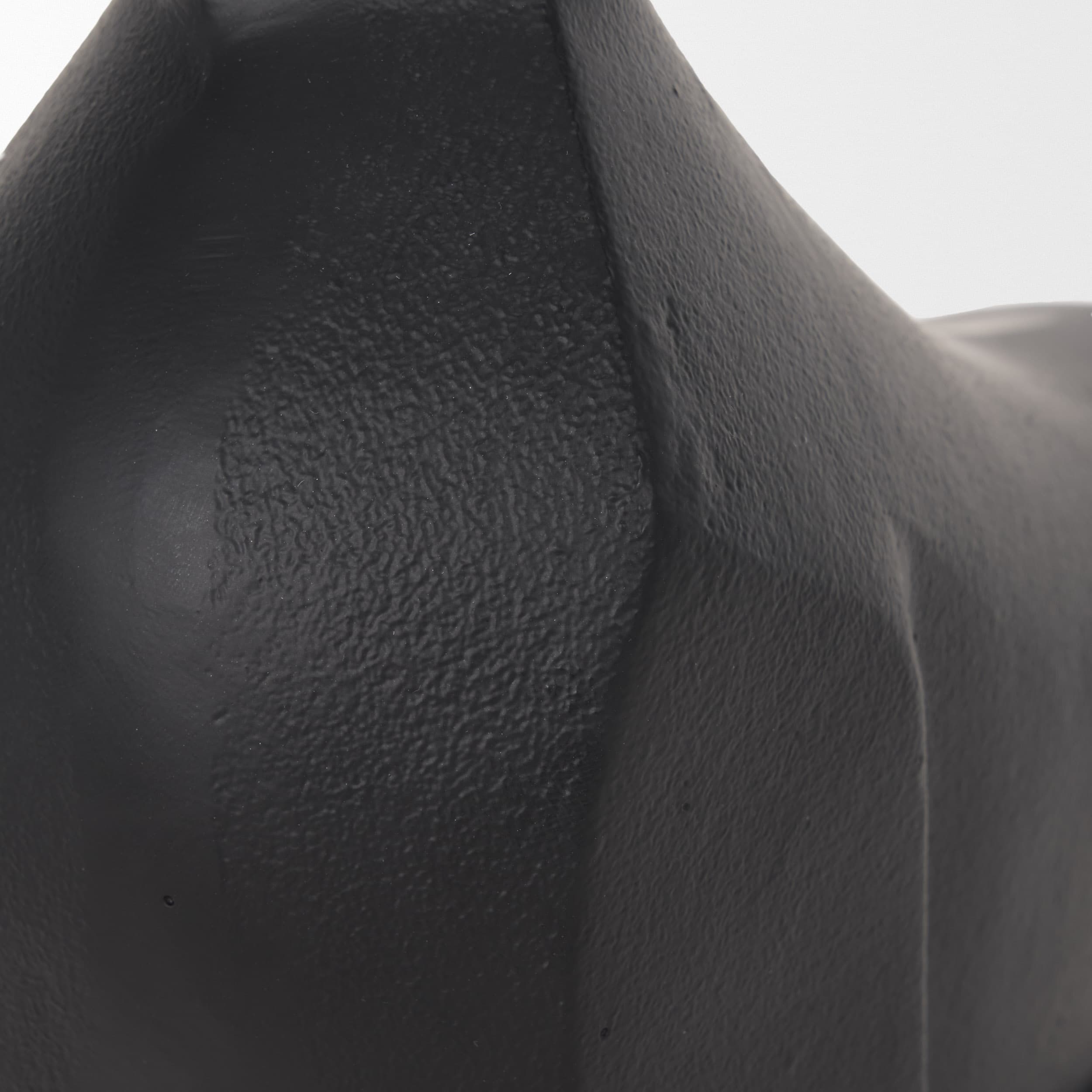 Radu Large Matte Black Metal Bull Decorative Object — product photograph
