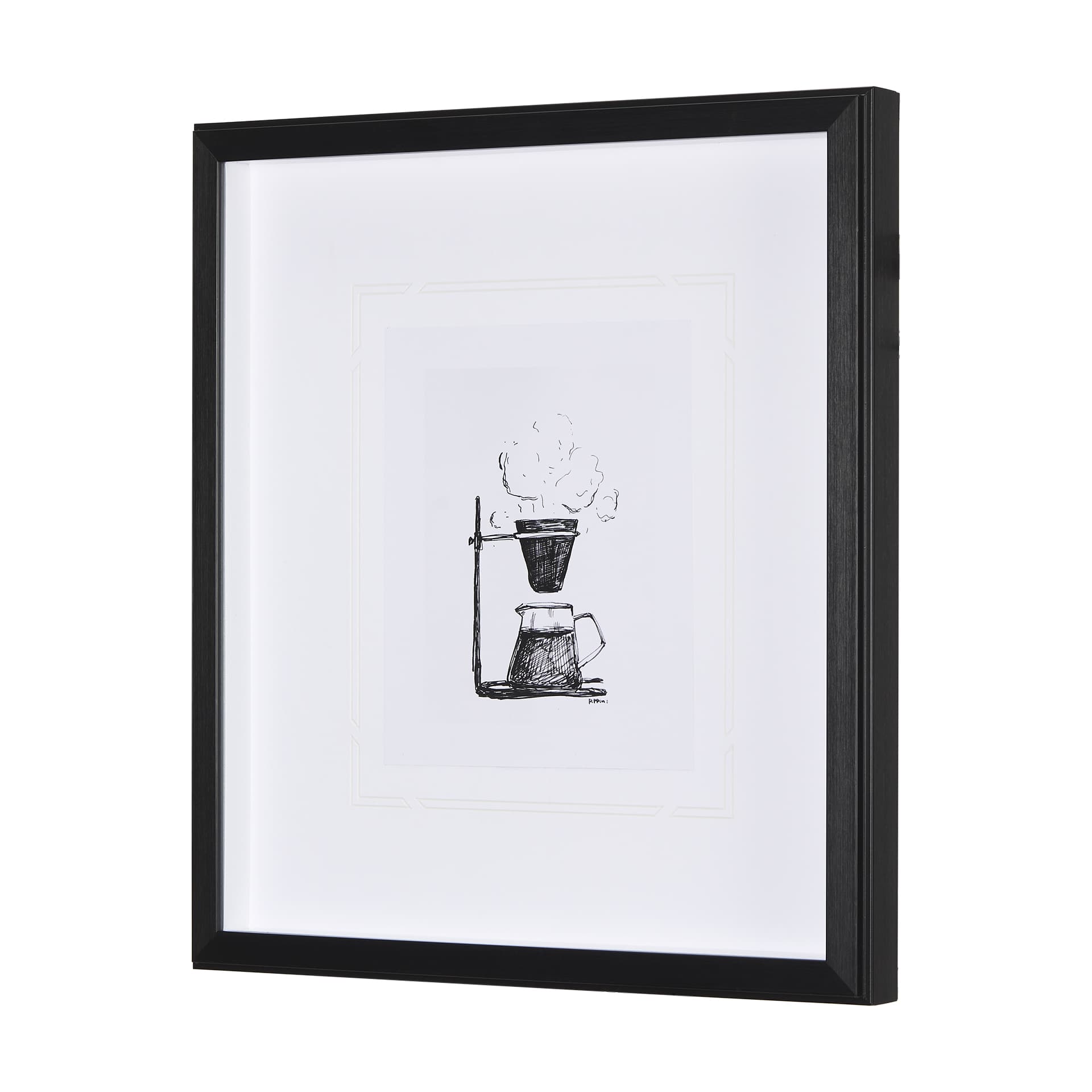Pour Over by Simeng a Framed Art Print Matted under Glass — product photograph