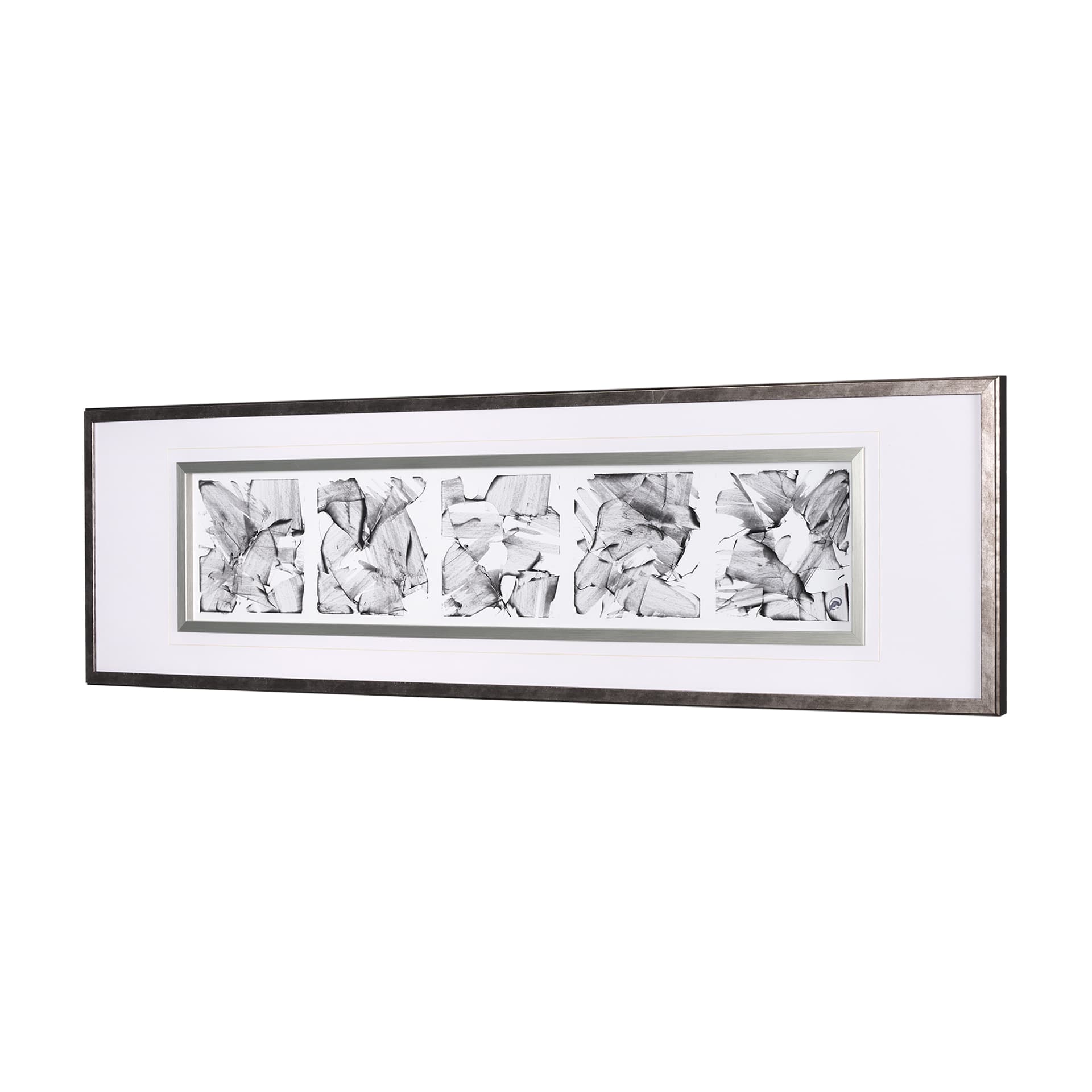 Five Square by Studio M a handmade Original Framed Artwork under Glass — product photograph