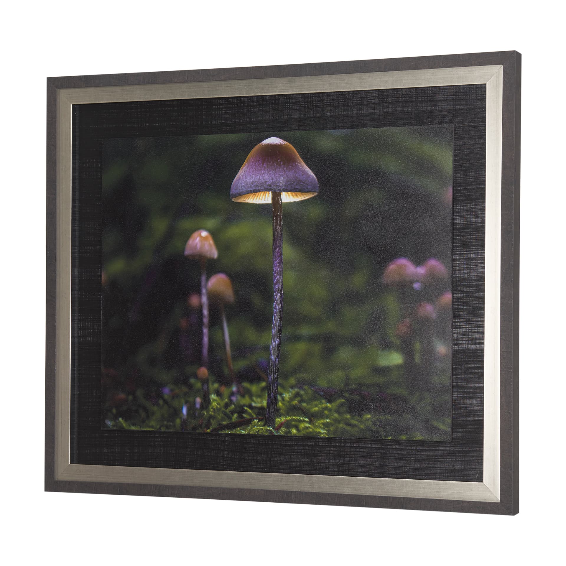 Mushroom by Chad Mackay a Hand Embellished Textured Framed Photo Art Print — product photograph