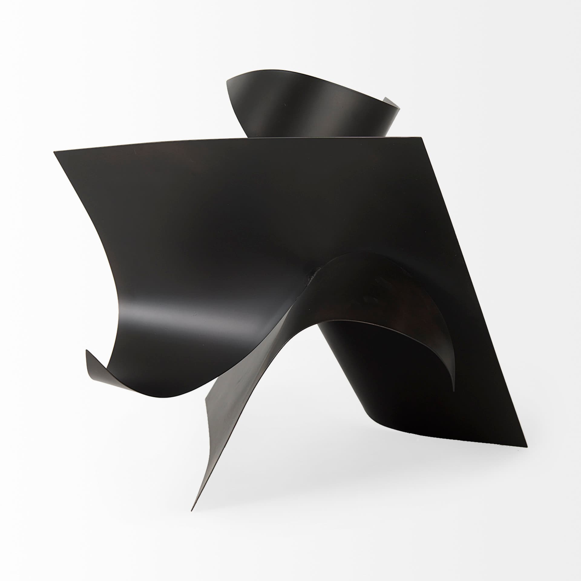 Francesca 18.1L x 18.1W x 18.1H Black Metal Sculptural Decorative Object — product photograph