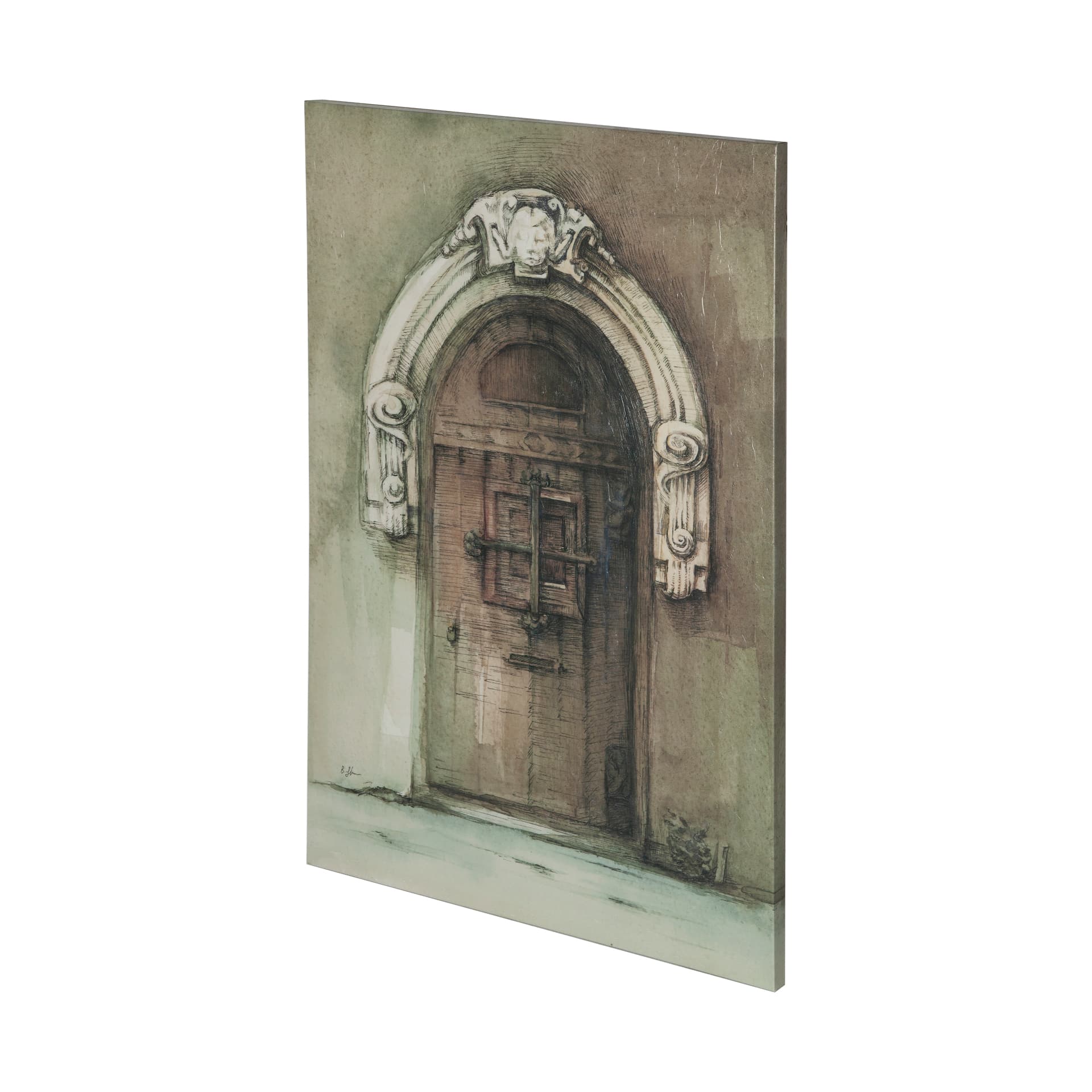 Door I by Mercana Studio a Hand Embellished Textured Canvas — product photograph