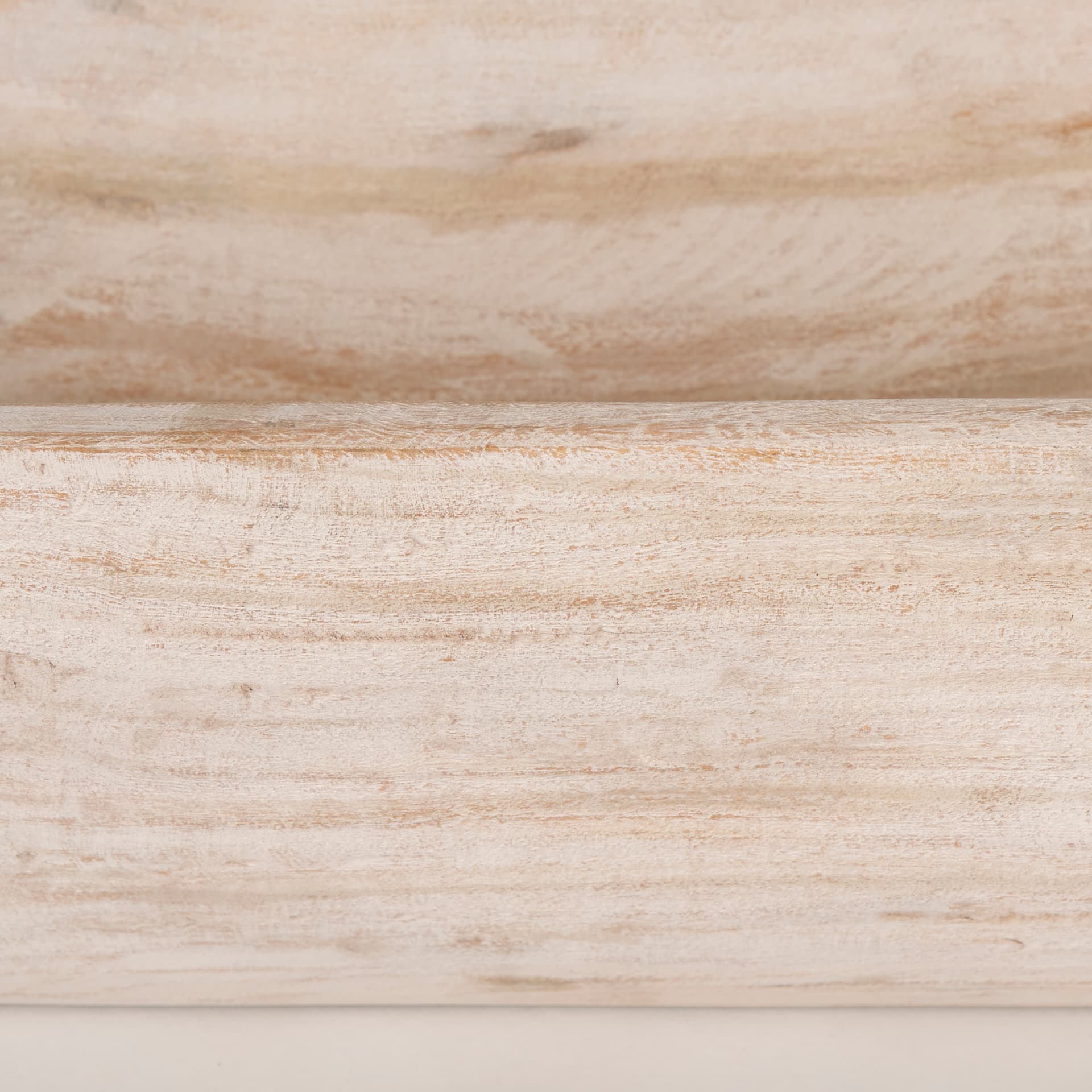 Athena Extra Large Oblong Light-Wash Reclaimed Wood Bowl — product photograph