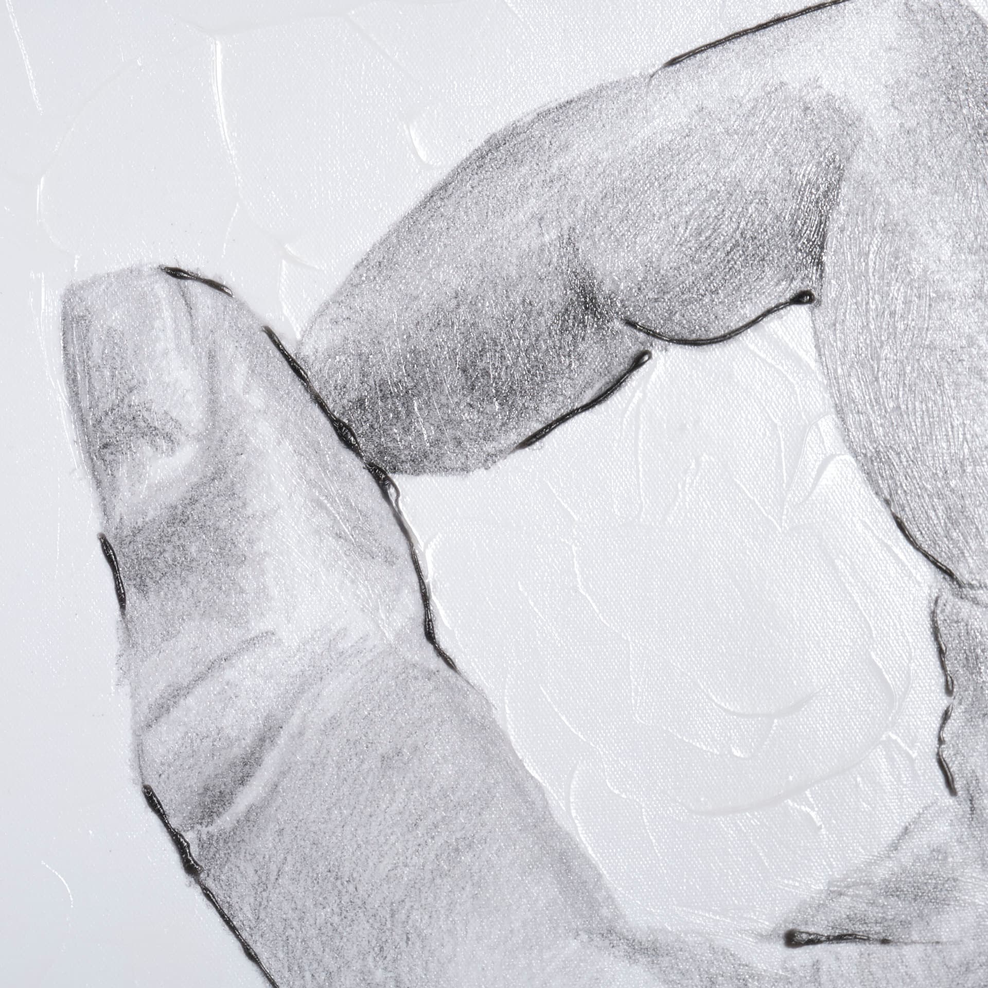 Hand Signs III by Jennifer Paxton Parker a Hand Embellished Textured Canvas — product photograph