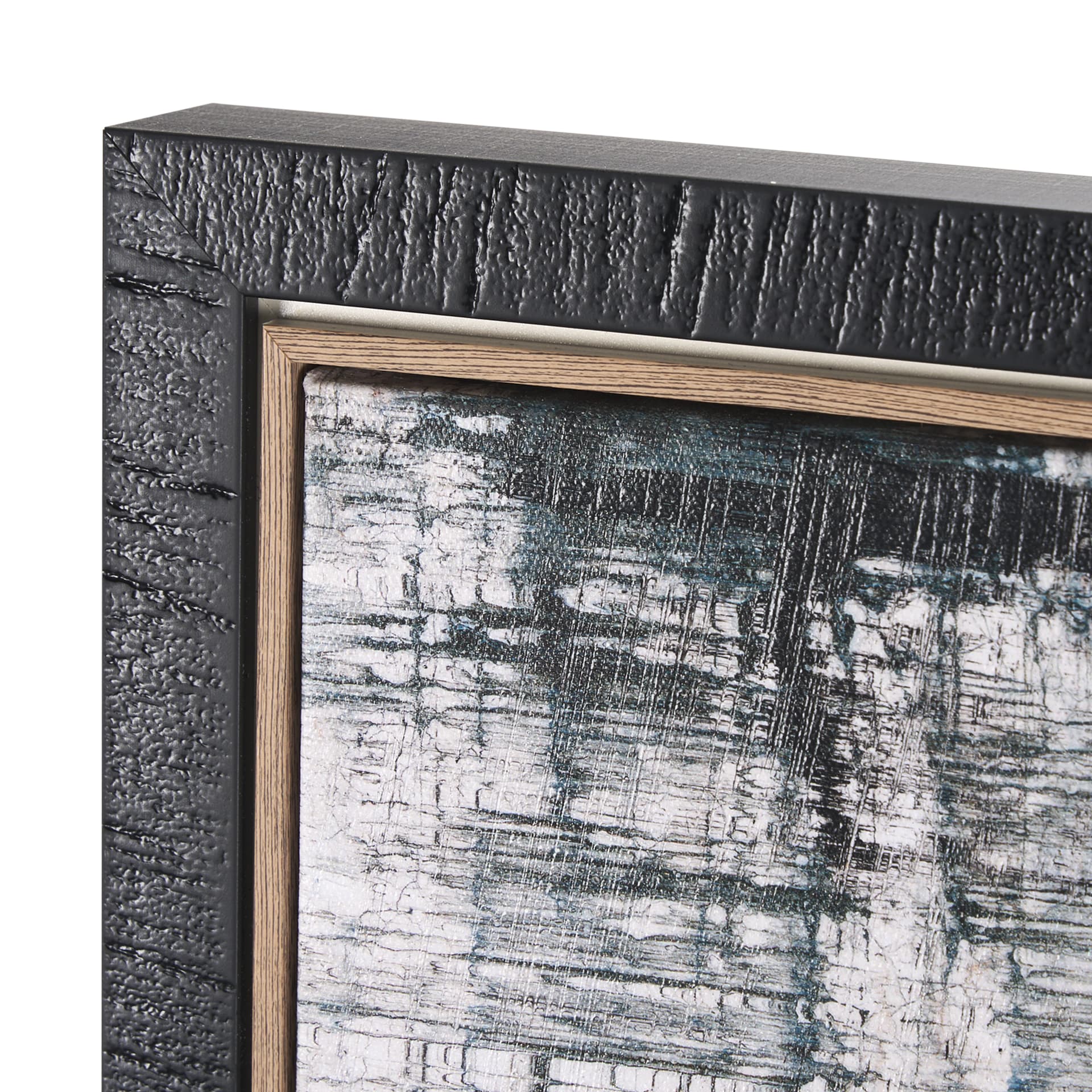 Merge Framed Canvas by Morgan McLaren a Hand Embellished Textured Framed Canvas — product photograph