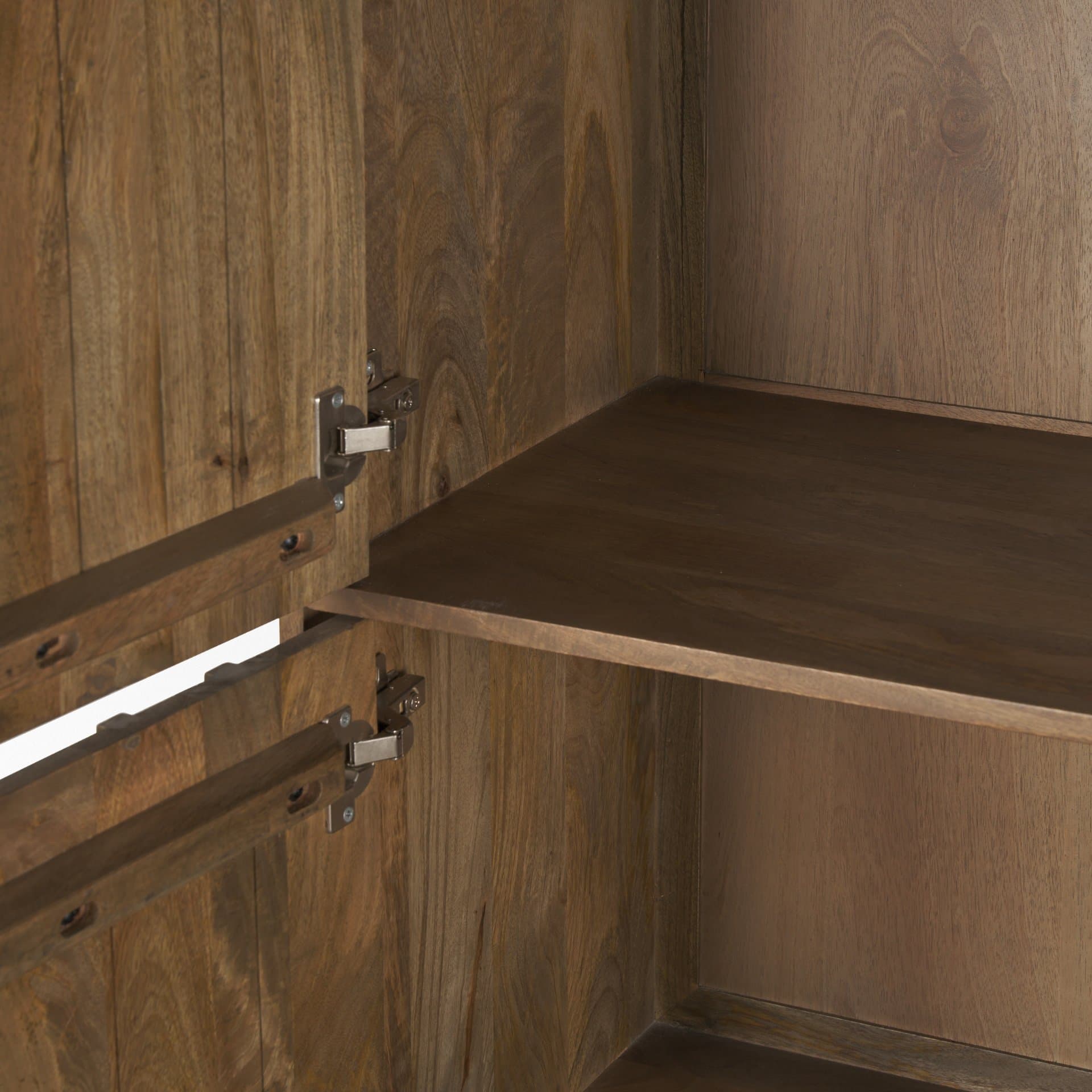 Truss Cool Brown Wood 6 Door Tall Cabinet — product photograph